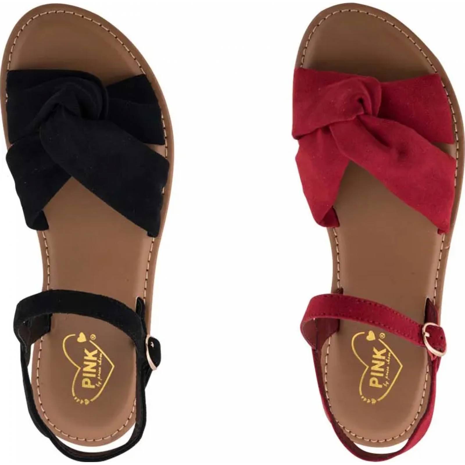 Kit 2 pares sandalia casual dama multicolor Pink By Price Shoes modelo BO13