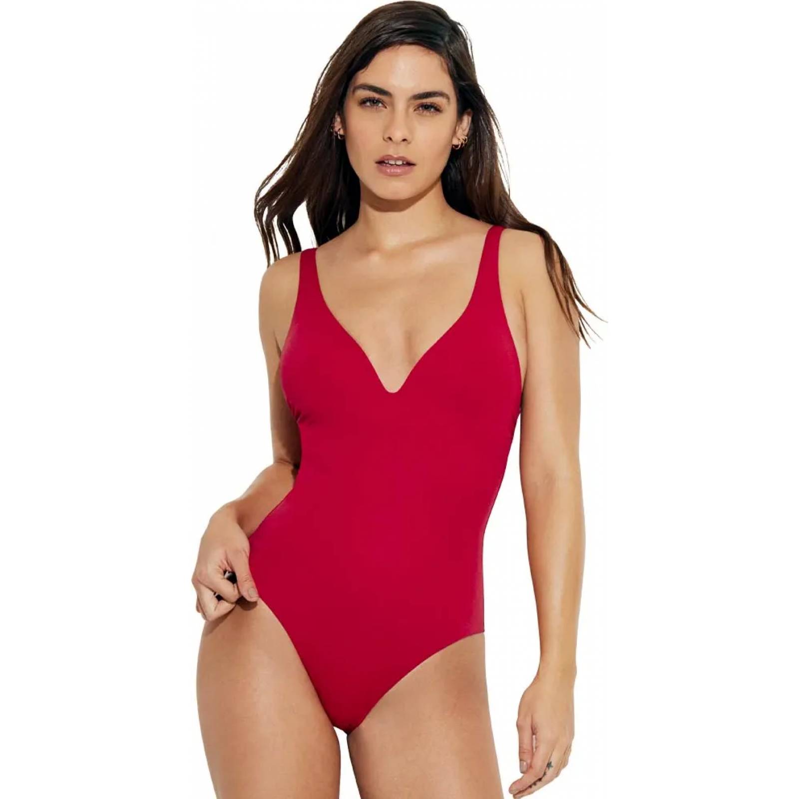 Traje de baño de playa dama rojo Holly Land modelo 8414
