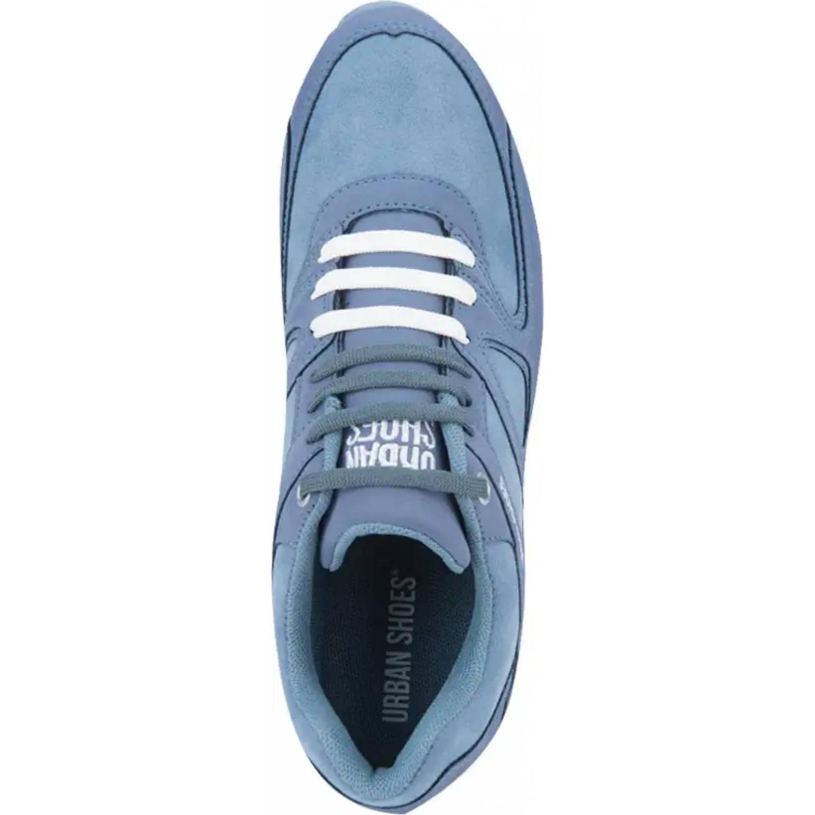 Choclo tenis casual urbano dama azul mezclilla Urban Shoes modelo 600