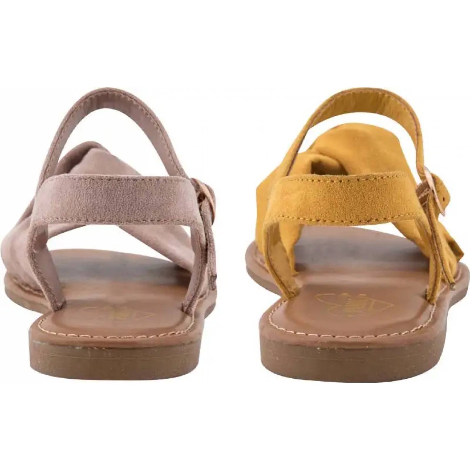 Kit 2 pares sandalia casual dama amarillo Pink By Price Shoes modelo BO13