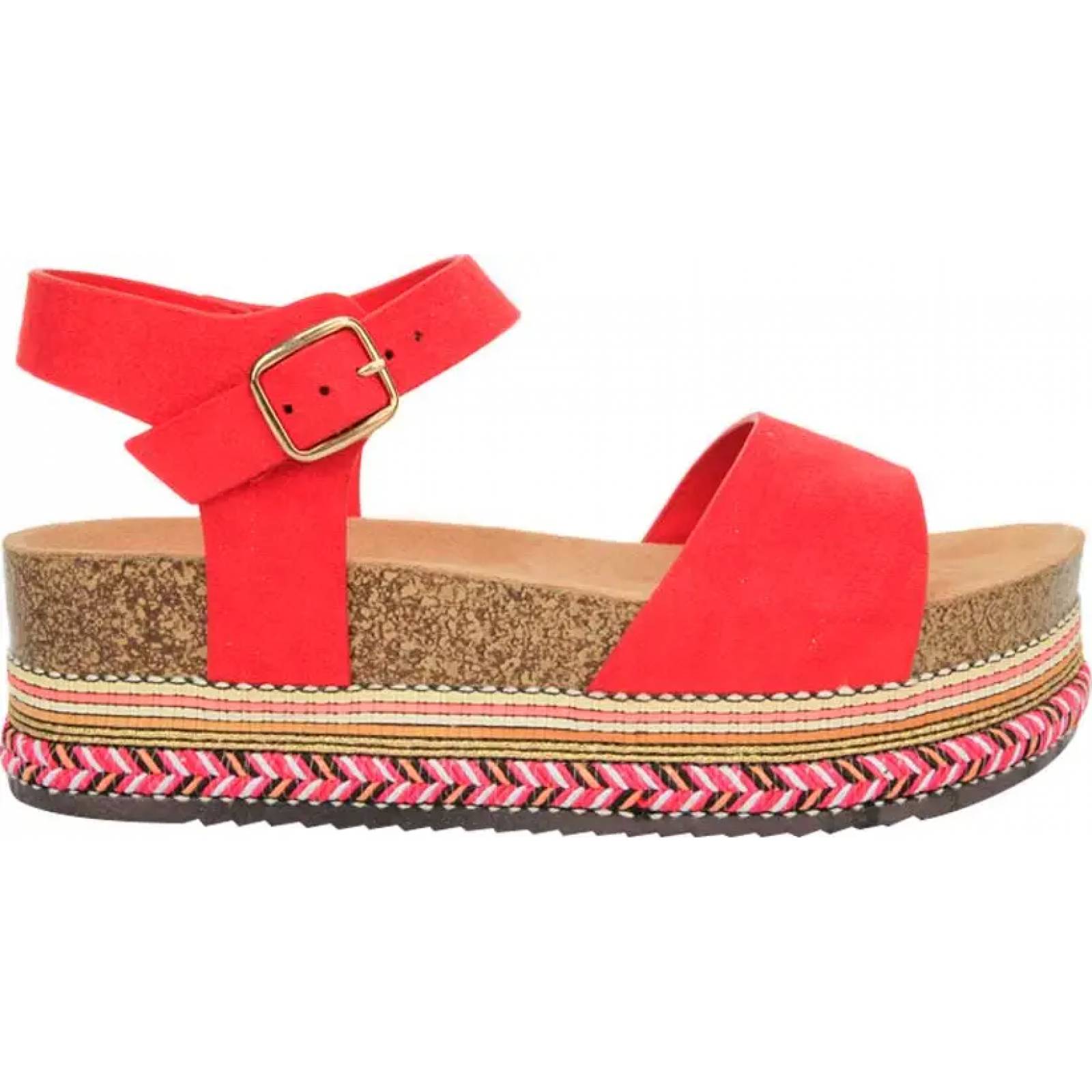 Sandalia casual dama rojo Vi Line Fashion modelo 1583