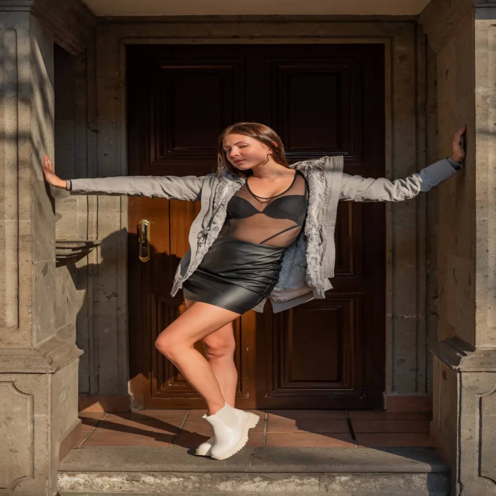 Botines dama beige Goodyear modelo 8015