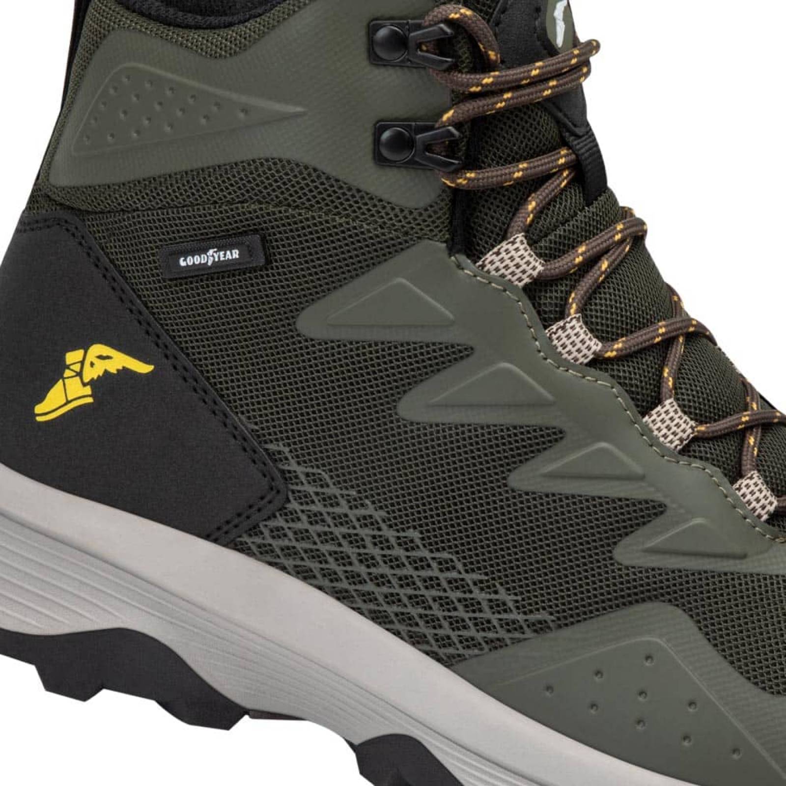 Bota hiker caballero verde Goodyear modelo A623