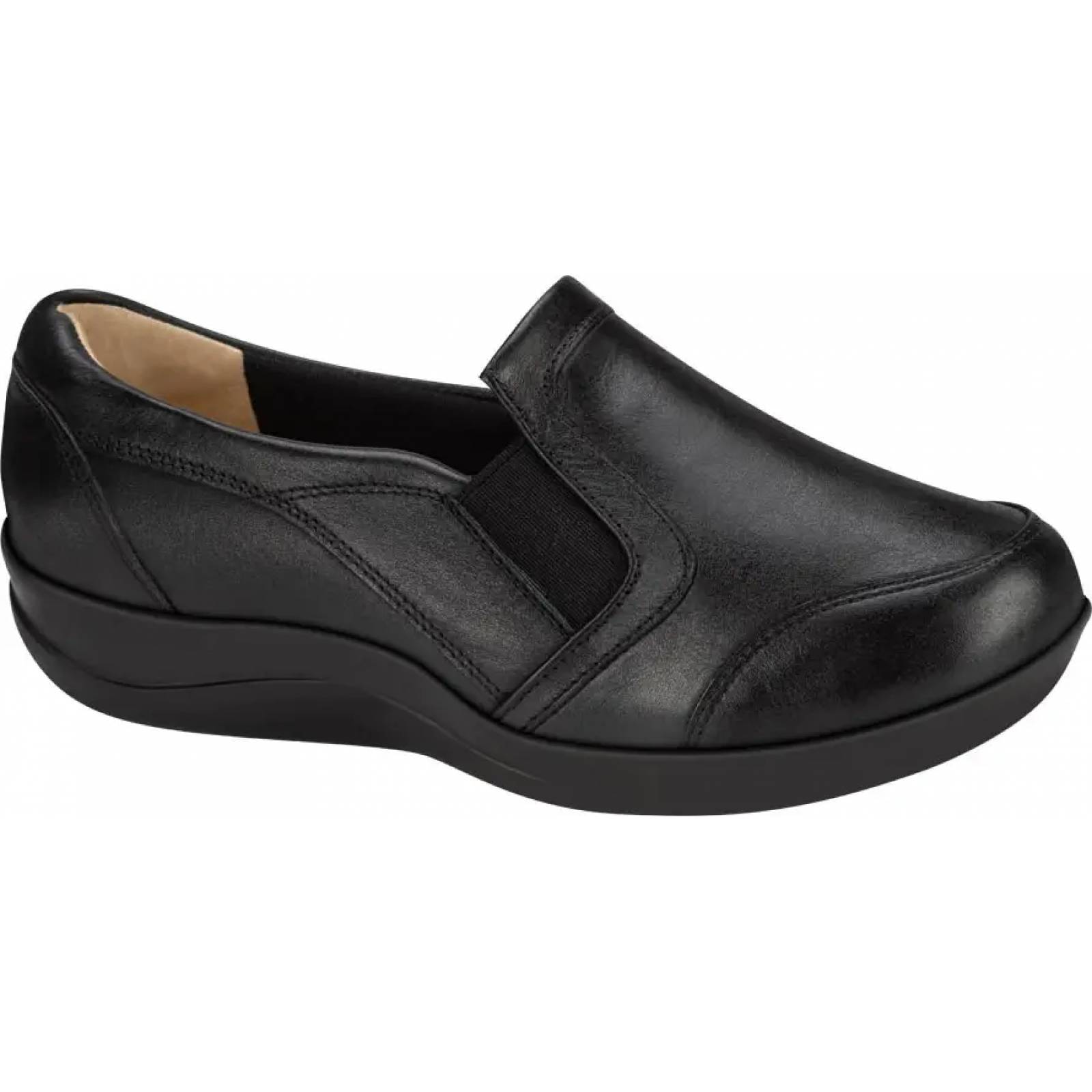 Choclo confort dama negro piel Addiction To Comfort modelo 646L