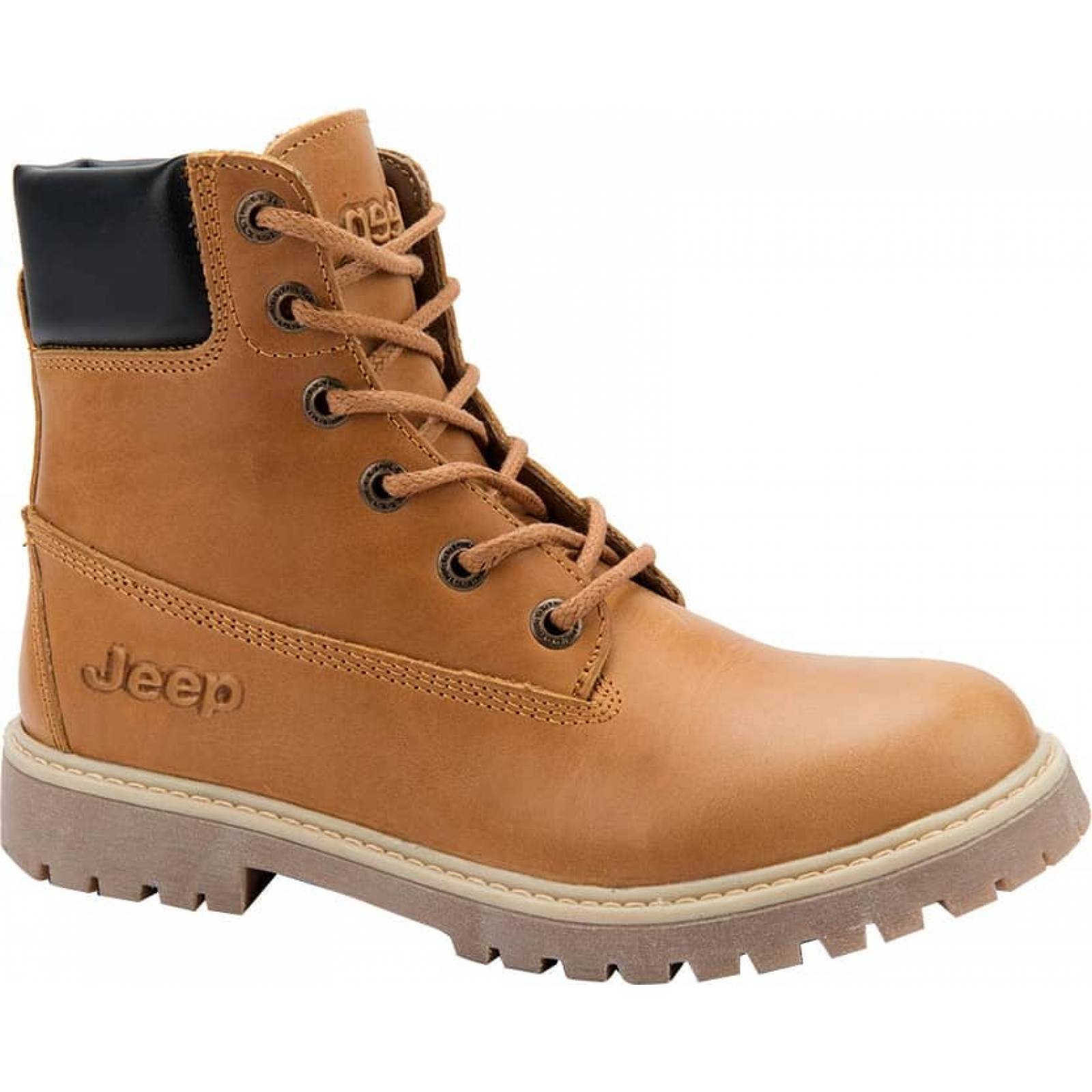 Botines dama miel piel Jeep modelo 4304
