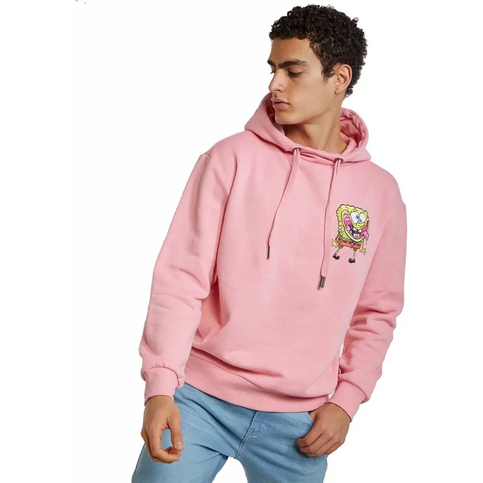 Sudadera abrigadora caballero rosa Bob Esponja modelo CB02