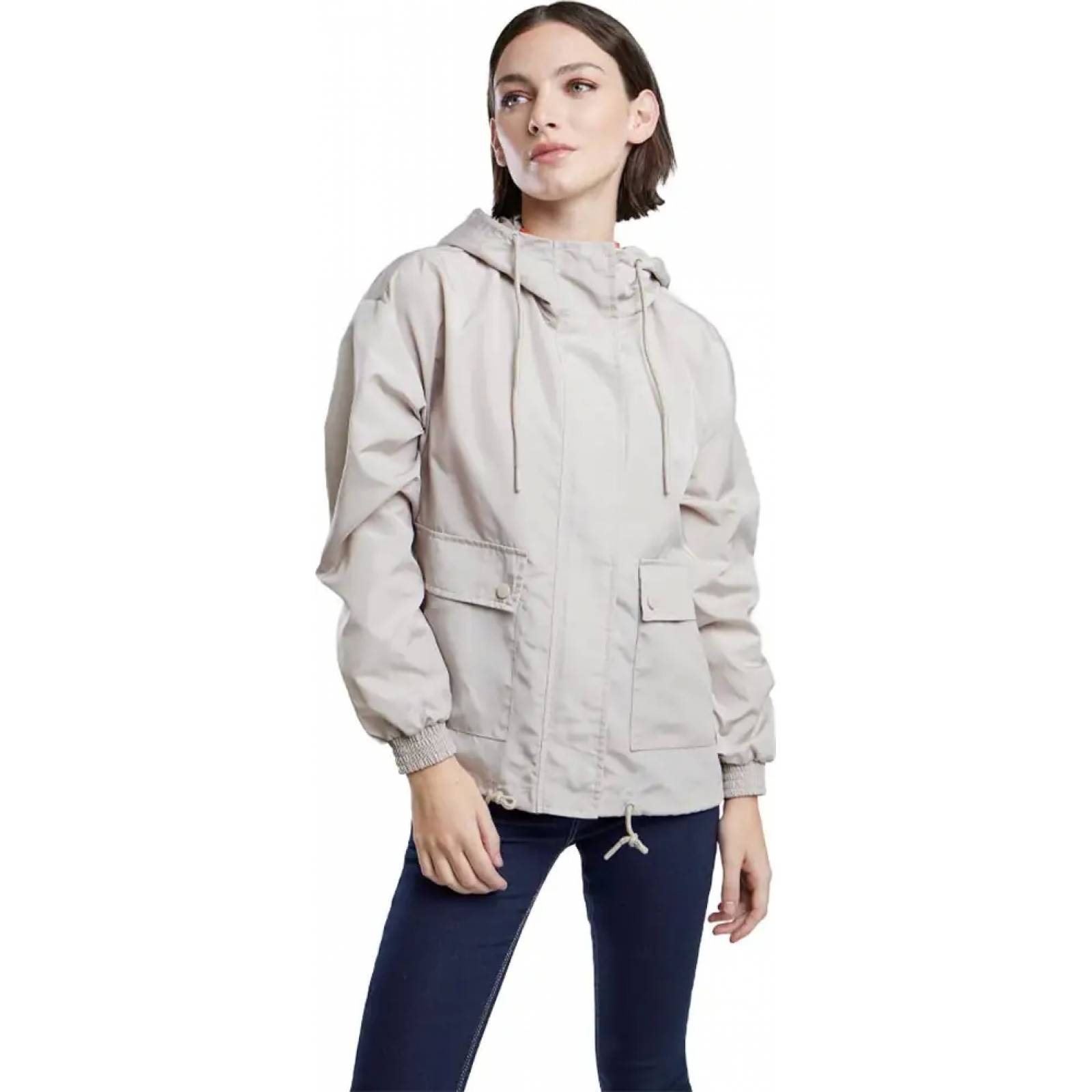 Chamarra abrigadora dama beige Holly Land modelo 9299