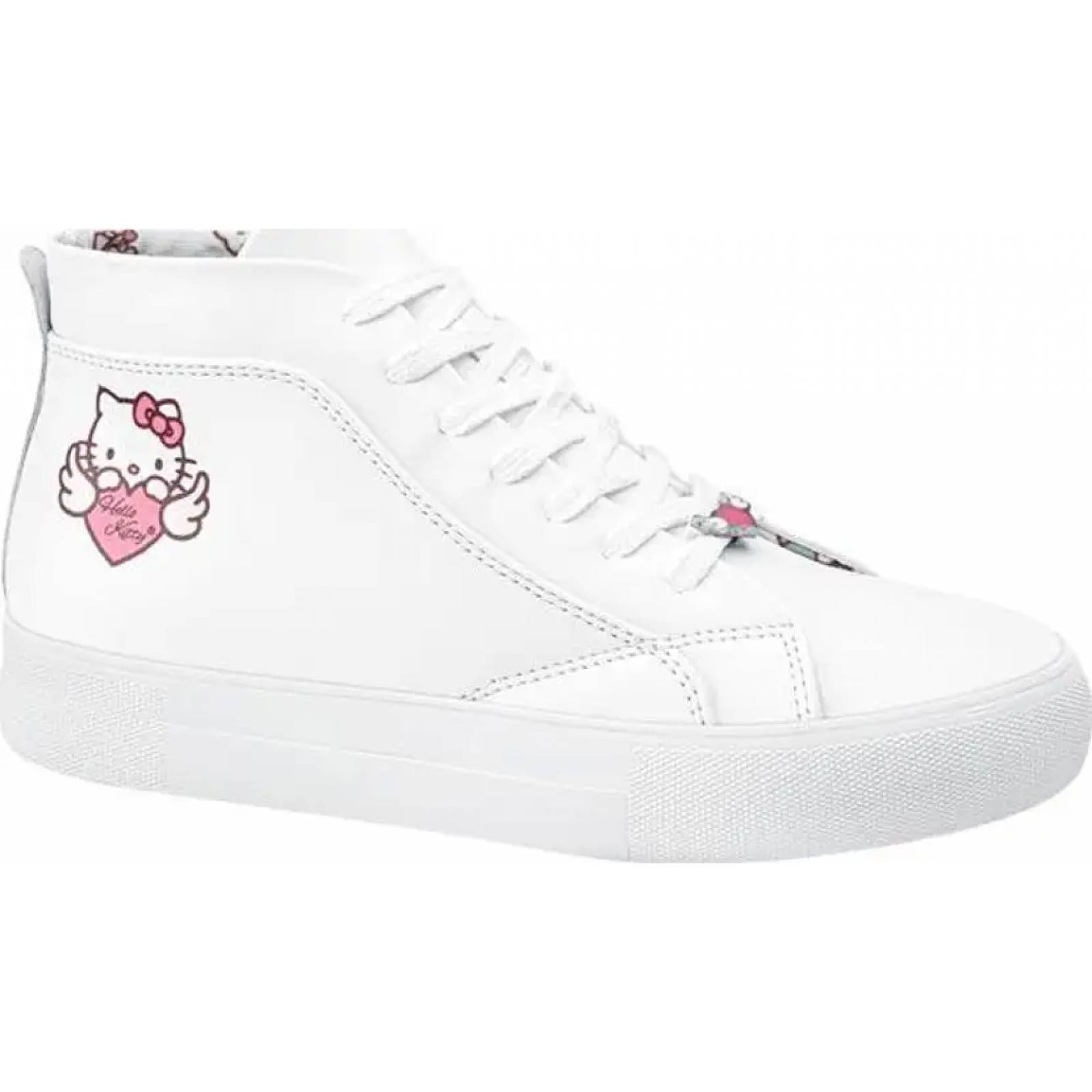 Botines dama blanco Hello Kitty modelo ITTY