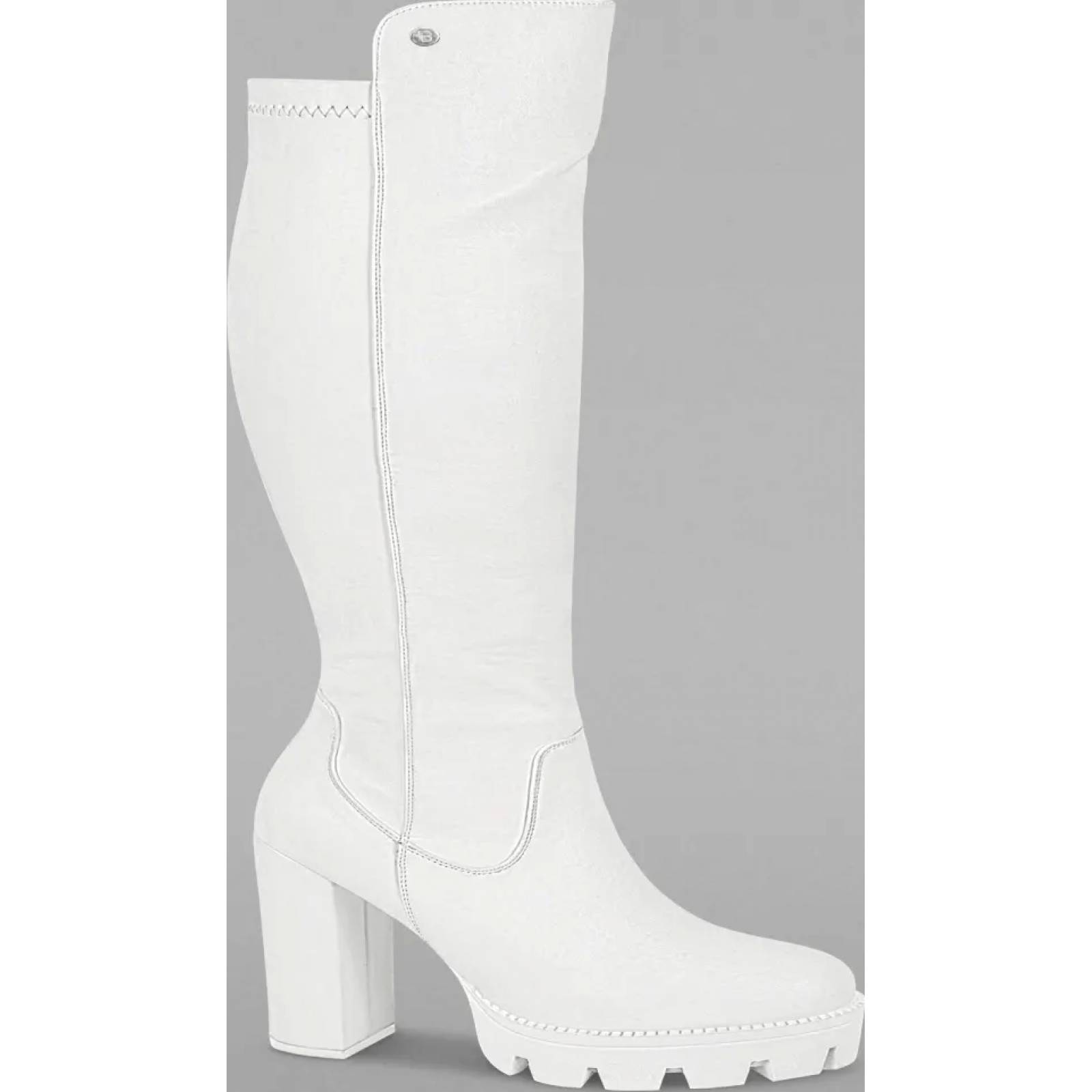 Bota vestir dama blanco Belinda Peregrin modelo BP04
