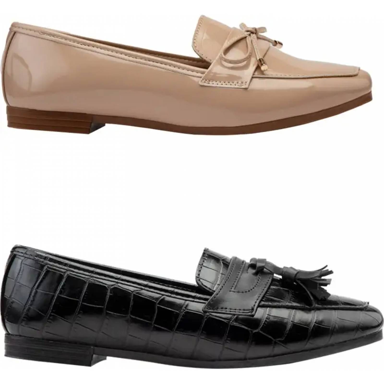 Kit 2 pares mocasines dama multicolor Pink By Price Shoes modelo 4639