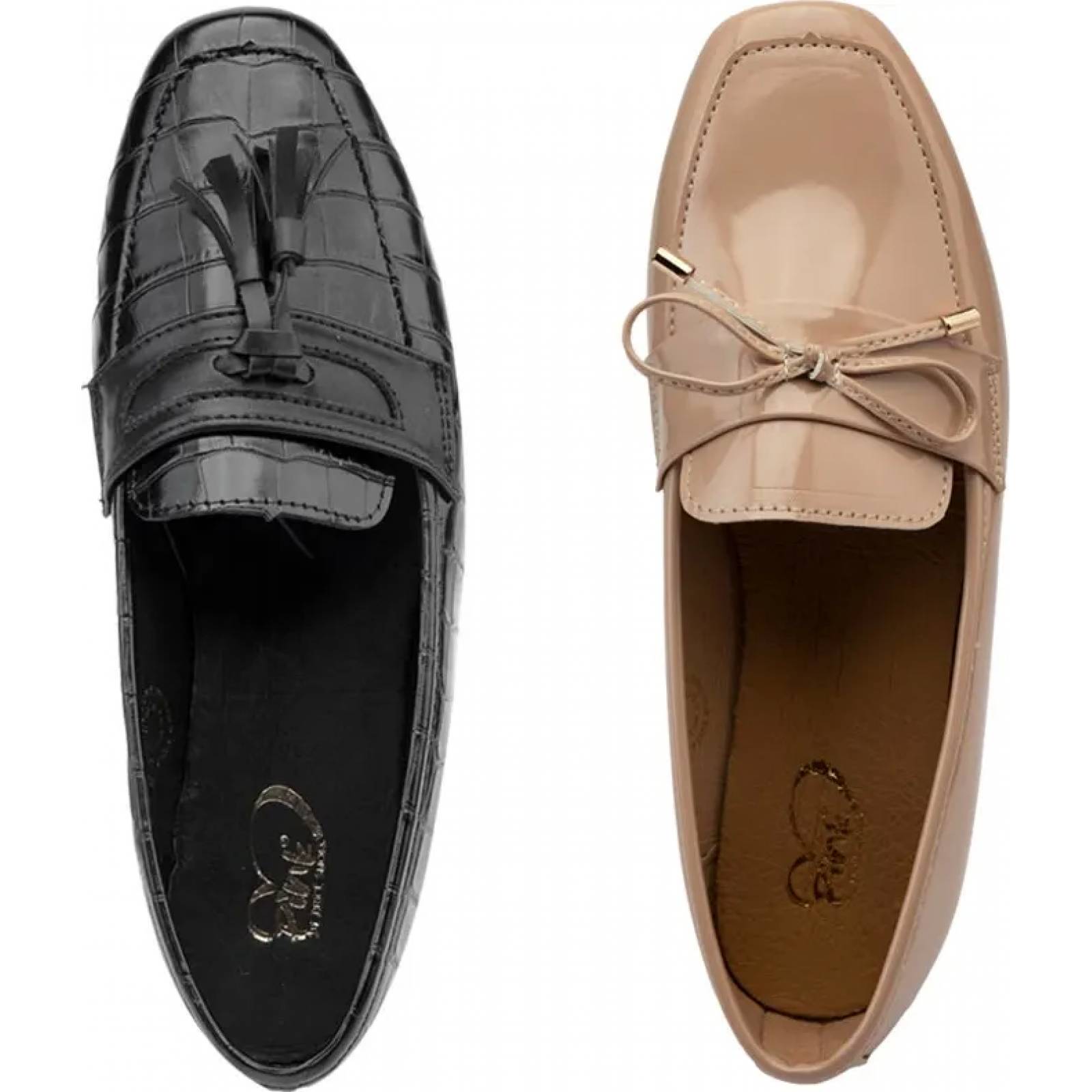 Kit 2 pares mocasines dama multicolor Pink By Price Shoes modelo 4639