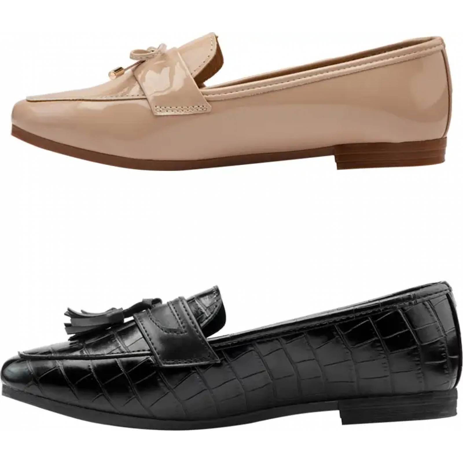 Kit 2 pares mocasines dama multicolor Pink By Price Shoes modelo 4639