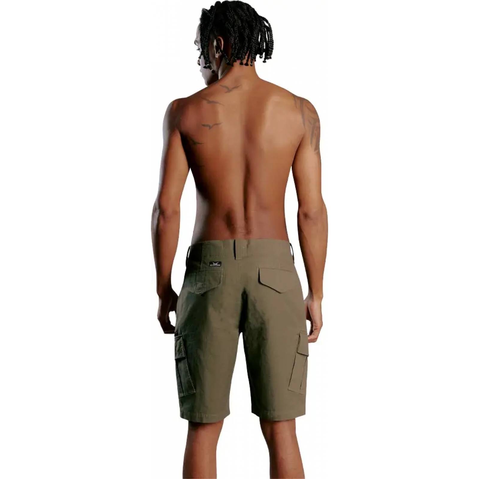 Bermuda/short casual caballero verde olivo Goodyear modelo 0420