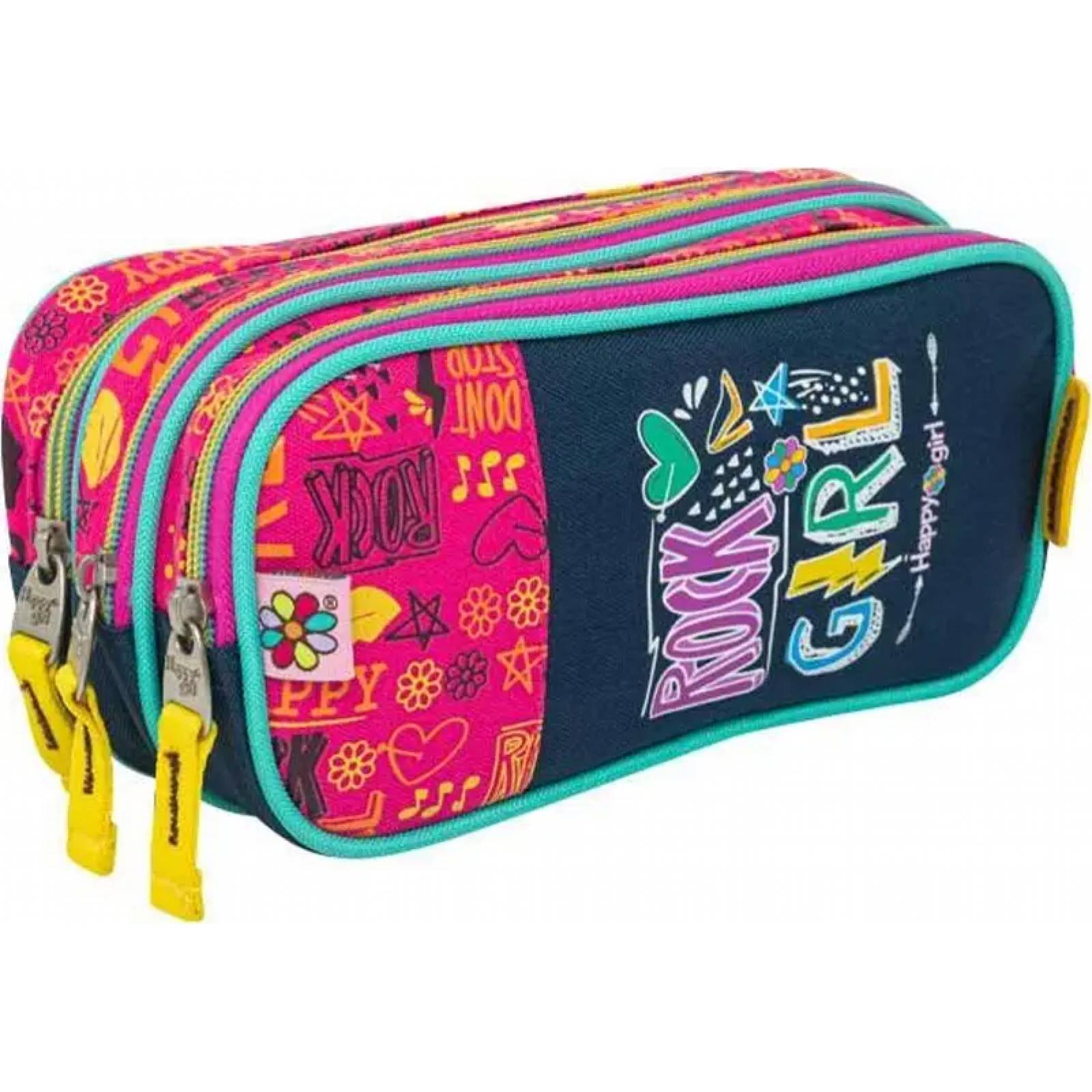 Lapicera articulo escolar papeleria azul Happy Girl modelo 7629