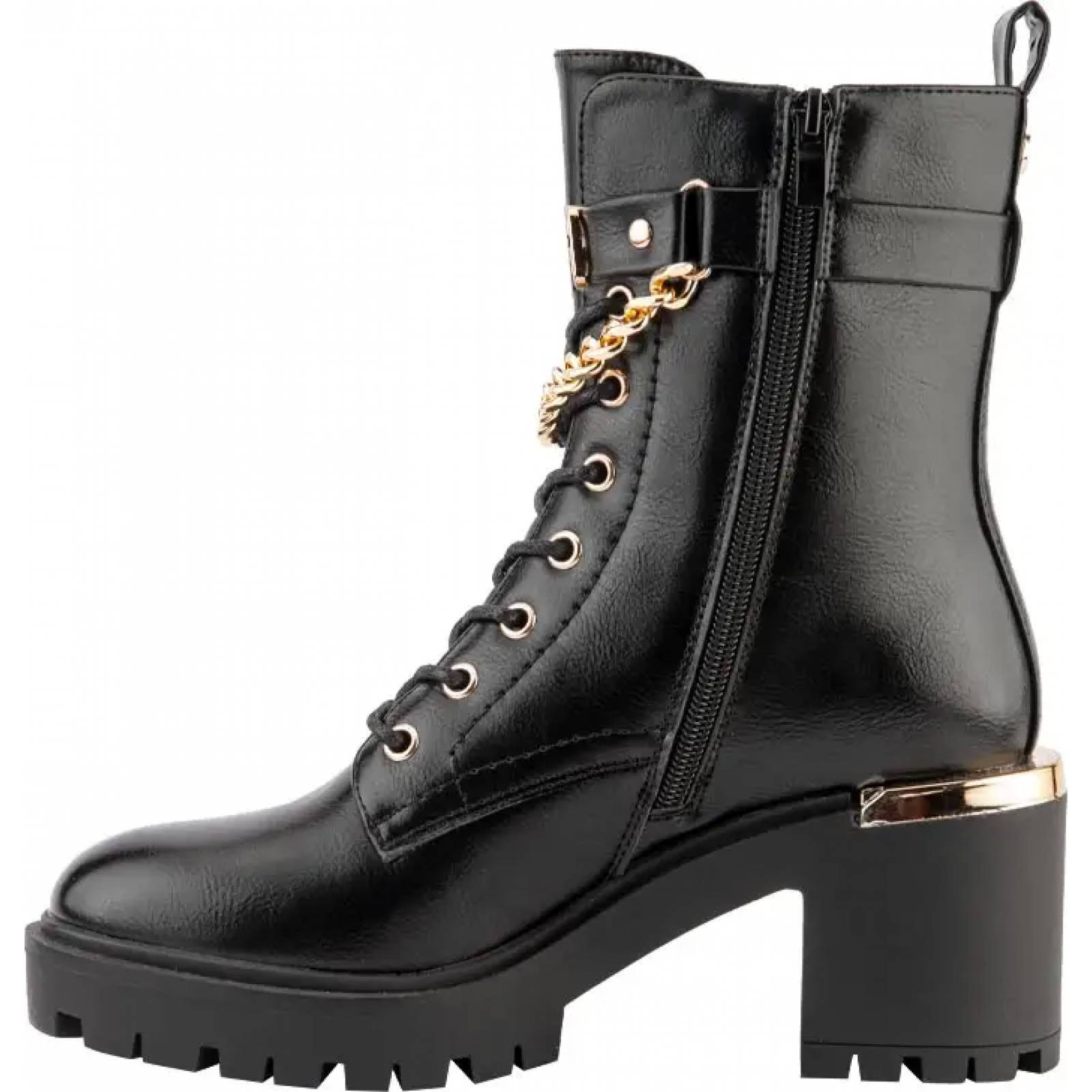 Bota militar dama negro Belinda Peregrin modelo 3361