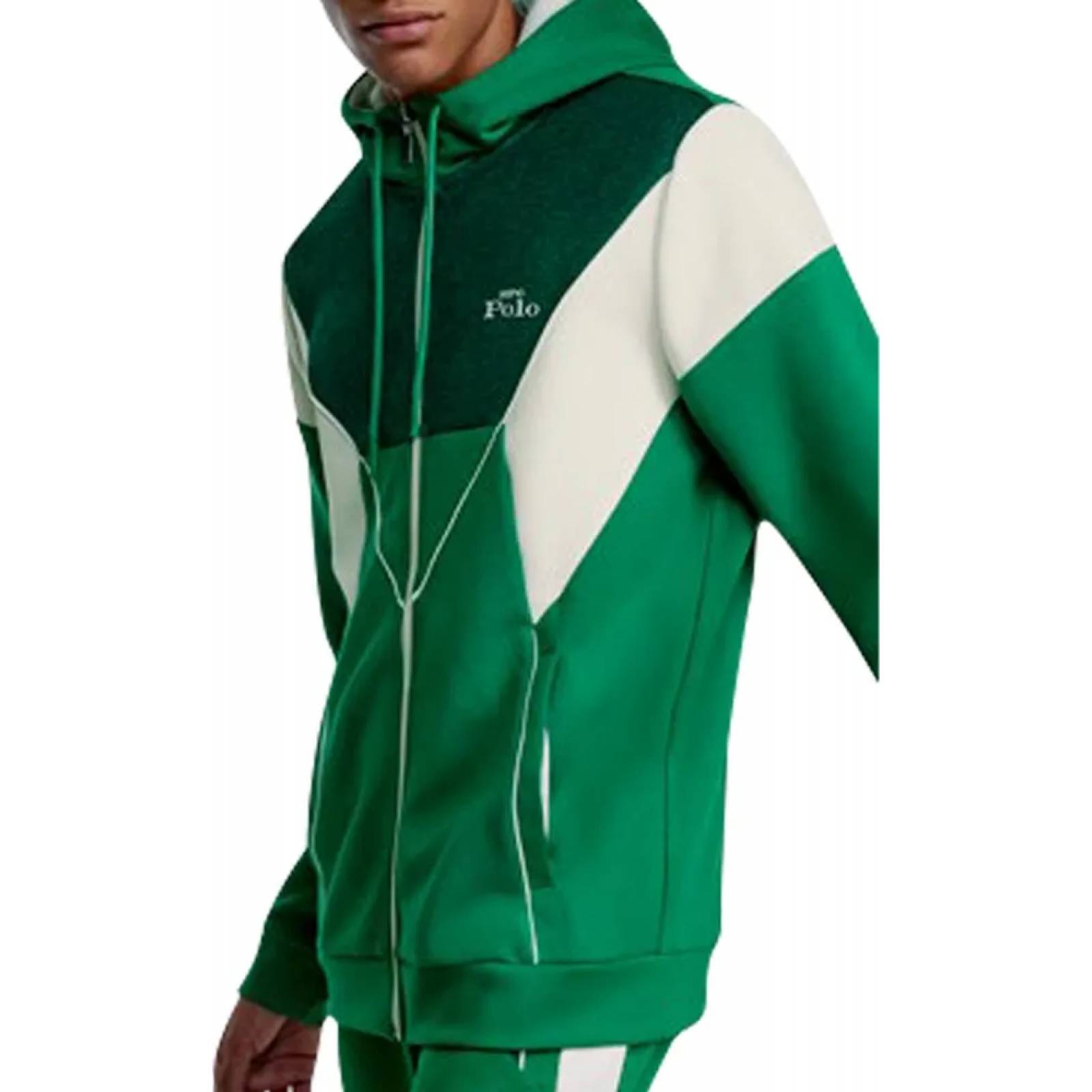 Sudadera casual caballero verde Hpc Polo modelo 3435