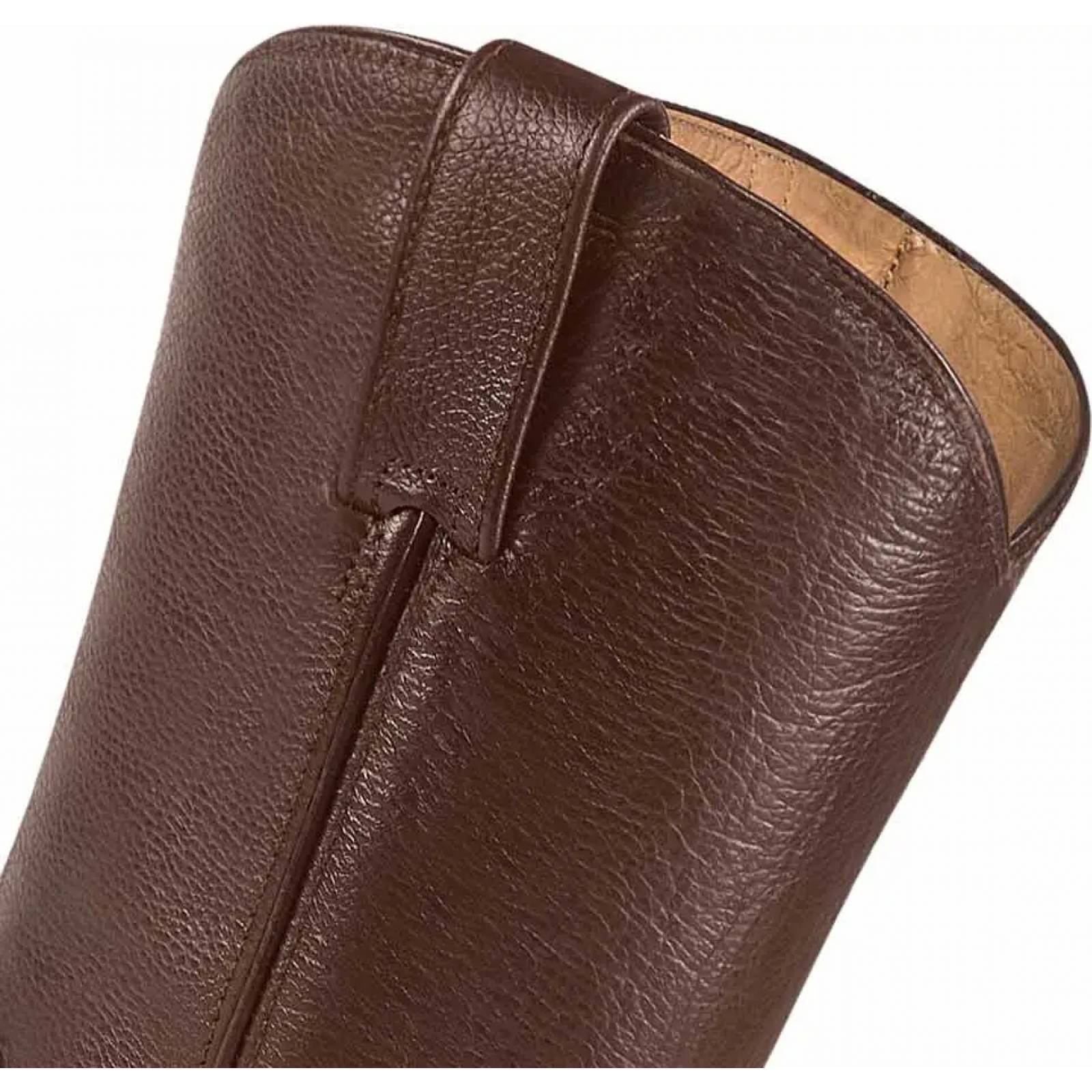 Botas largas vaqueras caballero cafe piel Reyme modelo 710