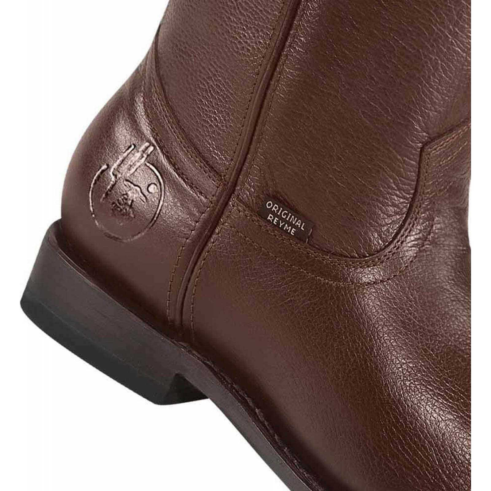 Botas largas vaqueras caballero cafe piel Reyme modelo 710