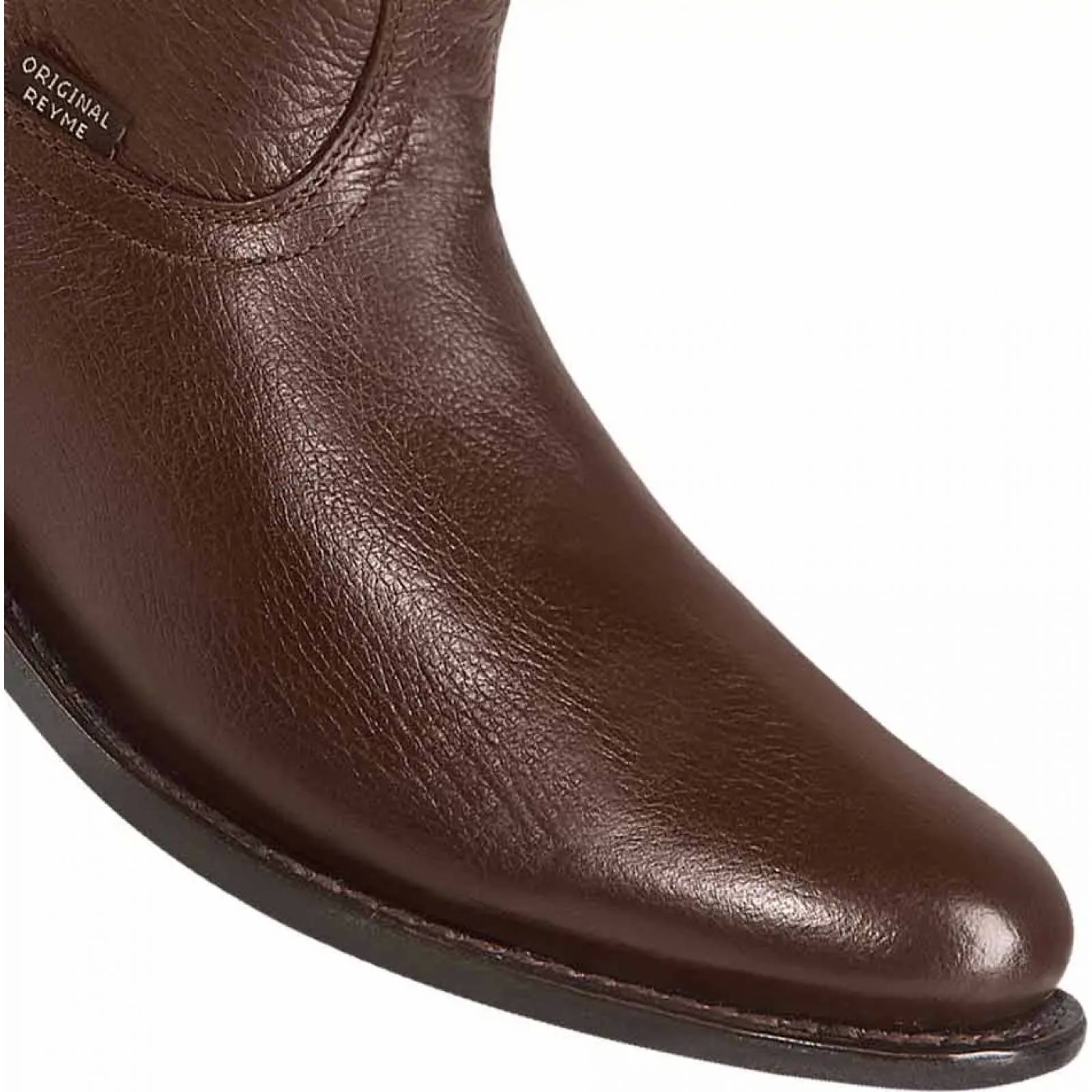 Botas largas vaqueras caballero cafe piel Reyme modelo 710