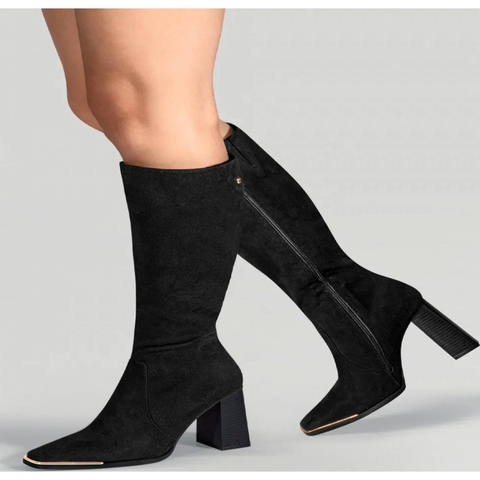 Botas largas dama negro Thalia Sodi modelo TH06