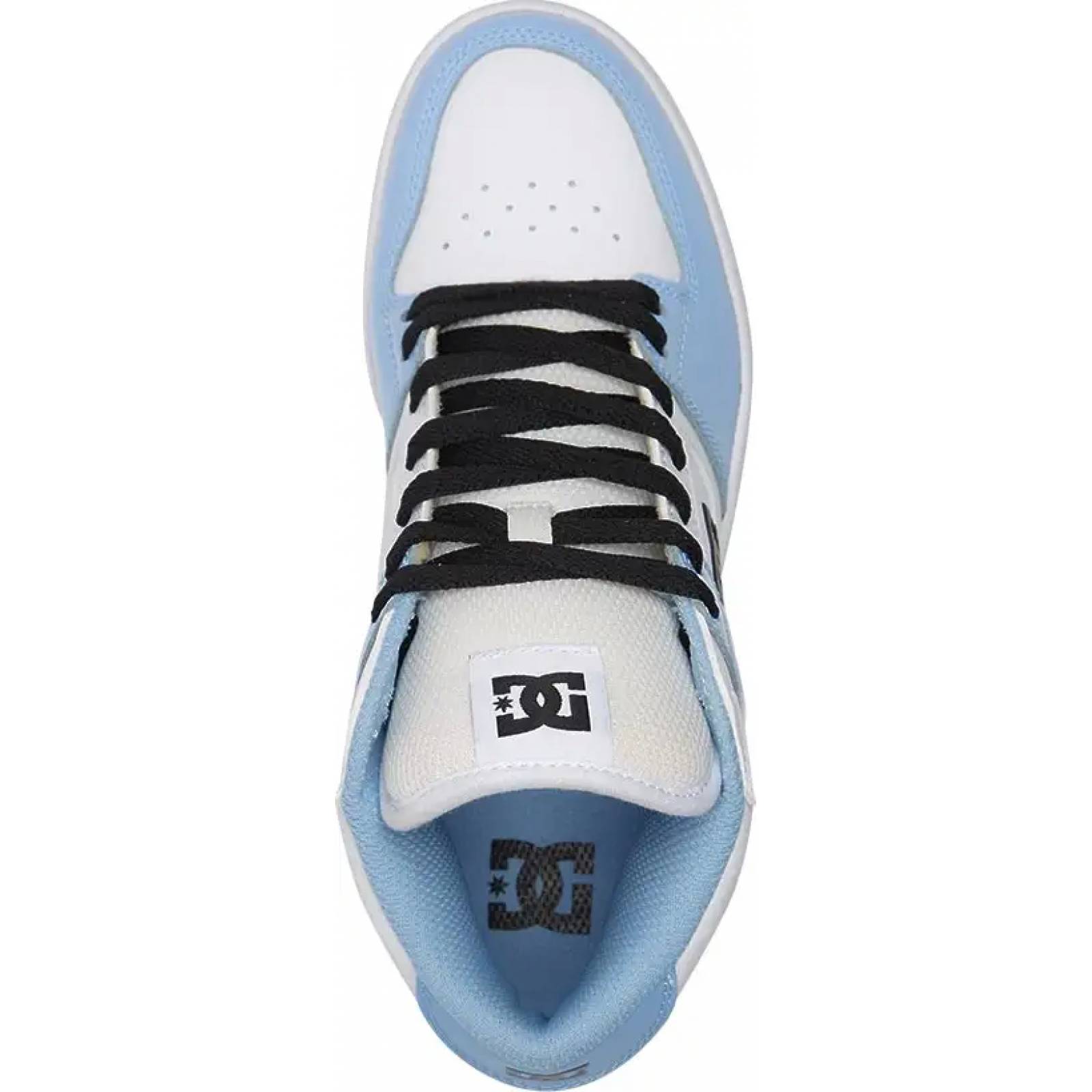 Tenis skate dama azul piel Dc Shoes modelo XBWK
