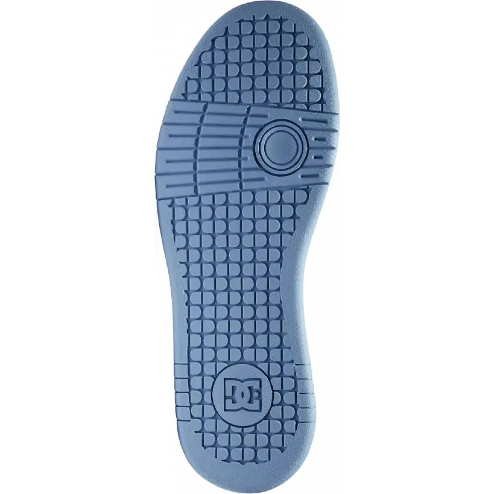 Tenis skate dama azul piel Dc Shoes modelo XBWK