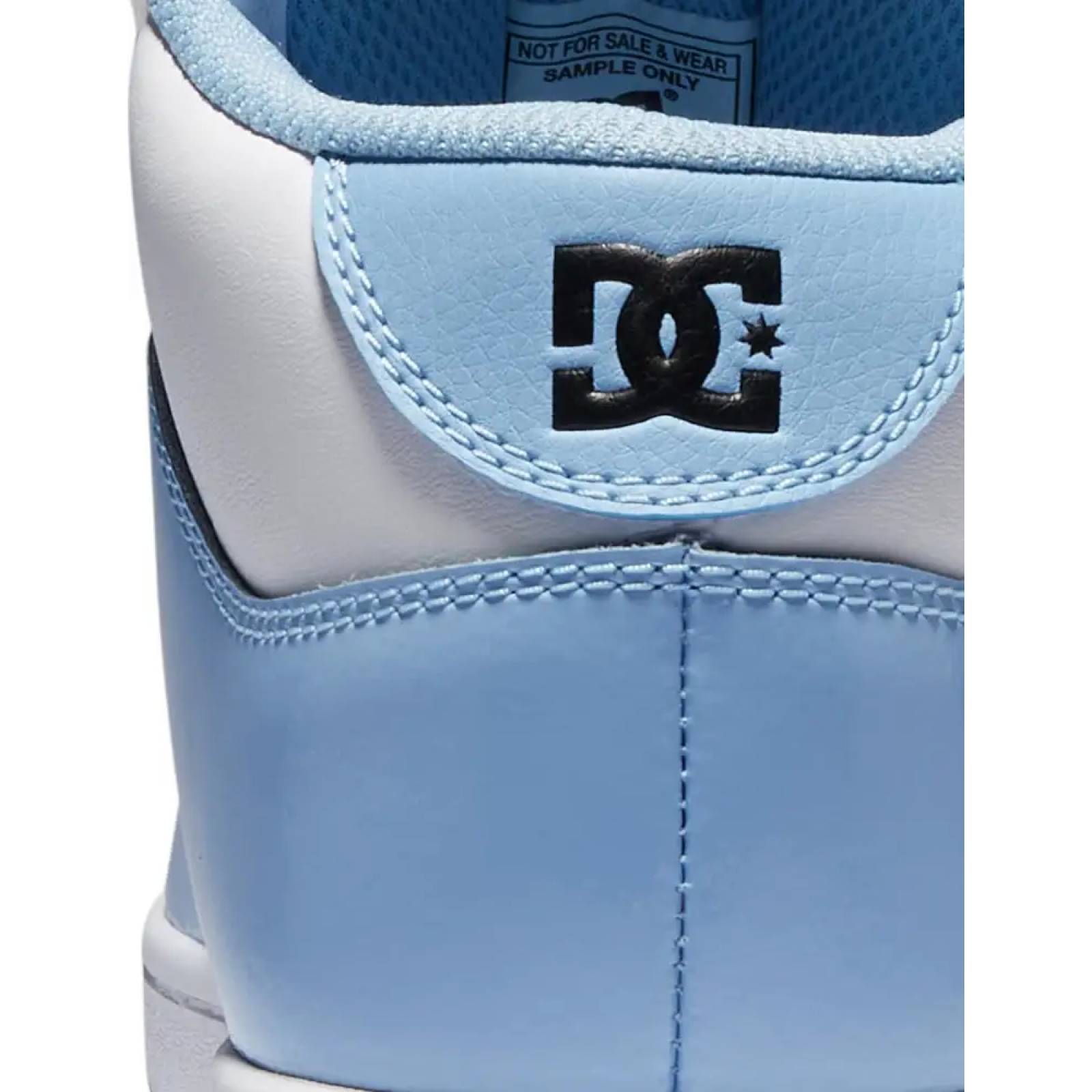 Tenis skate dama azul piel Dc Shoes modelo XBWK