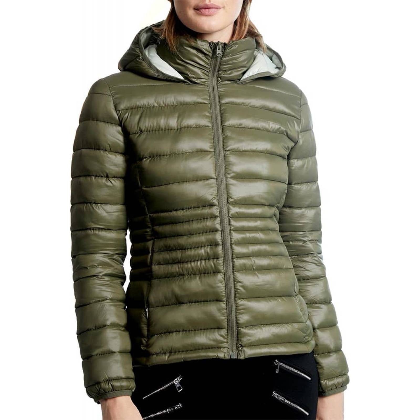 Chamarra abrigadora dama verde olivo Holly Land modelo 1024