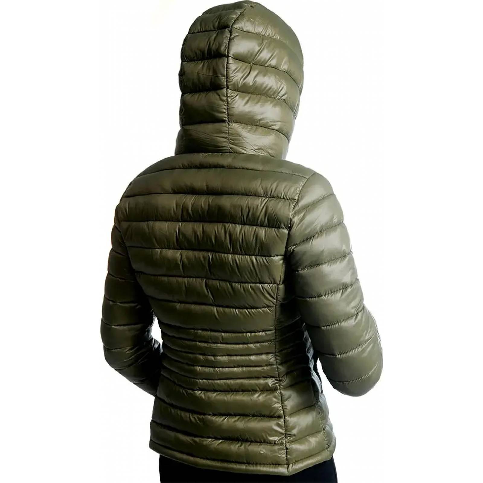 Chamarra abrigadora dama verde olivo Holly Land modelo 1024