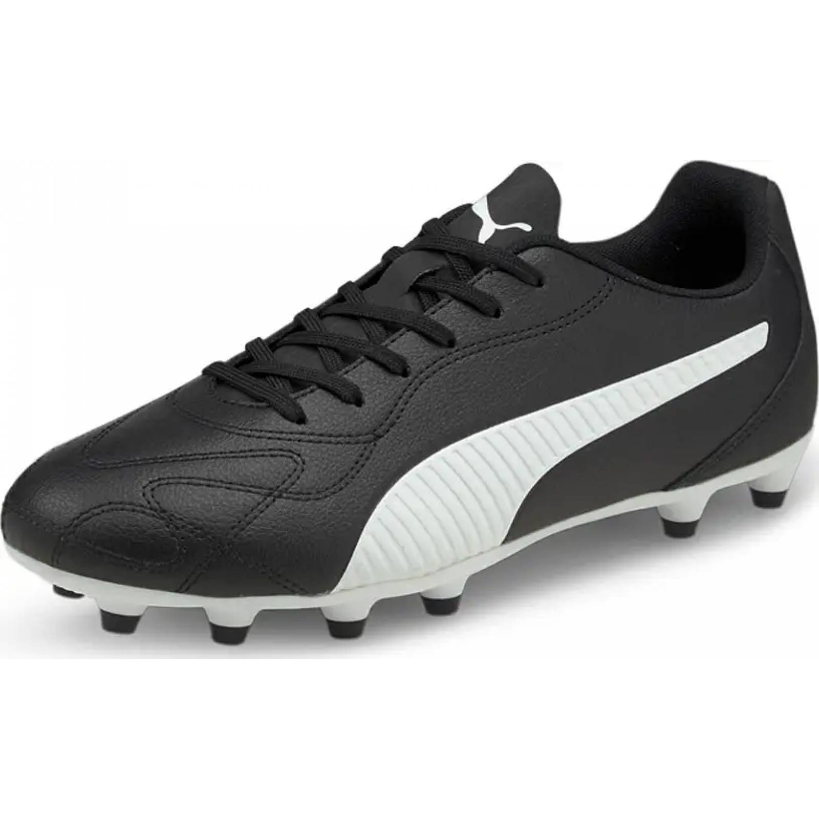 Tenis de futbol tacos caballero blanco negro Puma modelo 5901