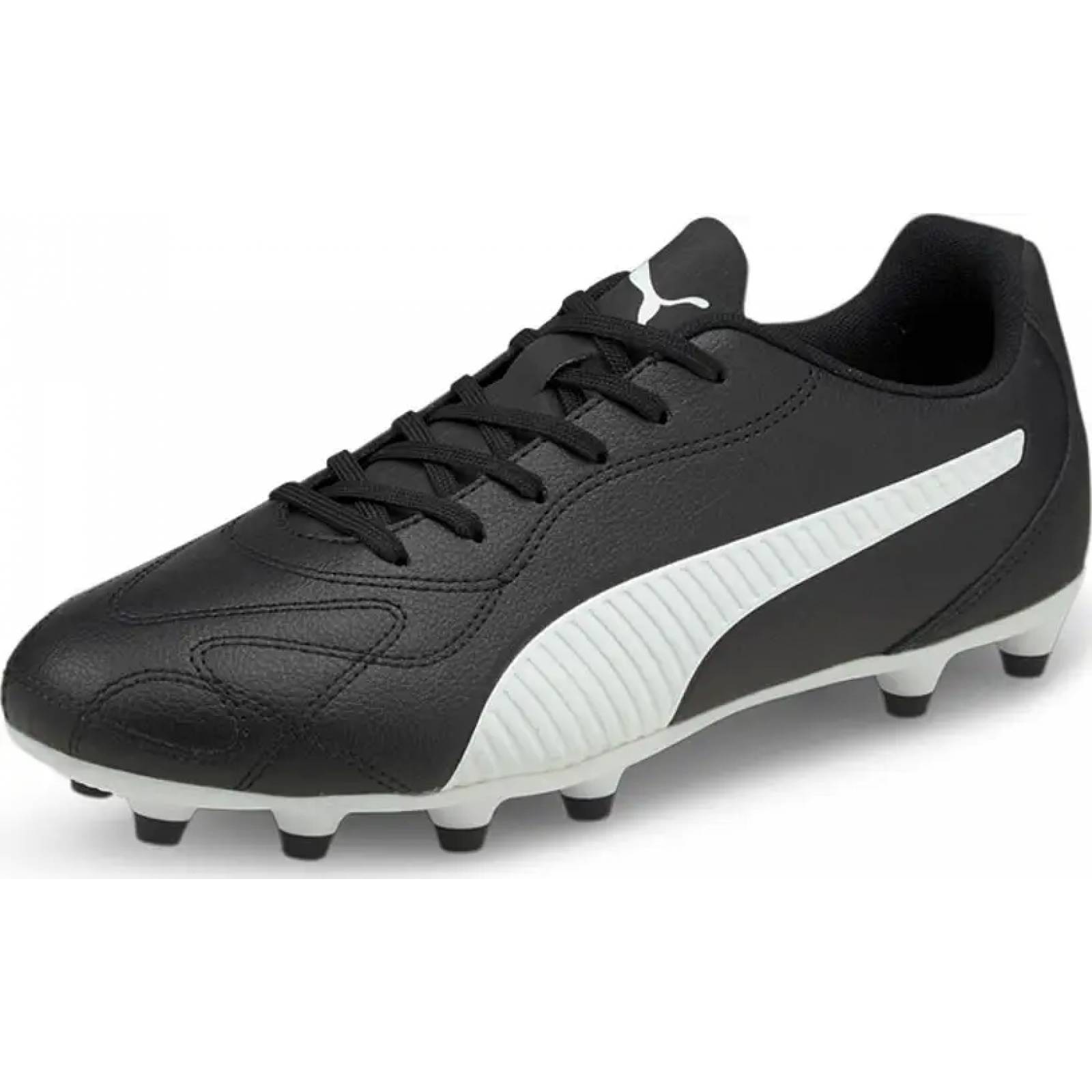 Tenis de futbol / tacos caballero blanco/negro Puma modelo 5901