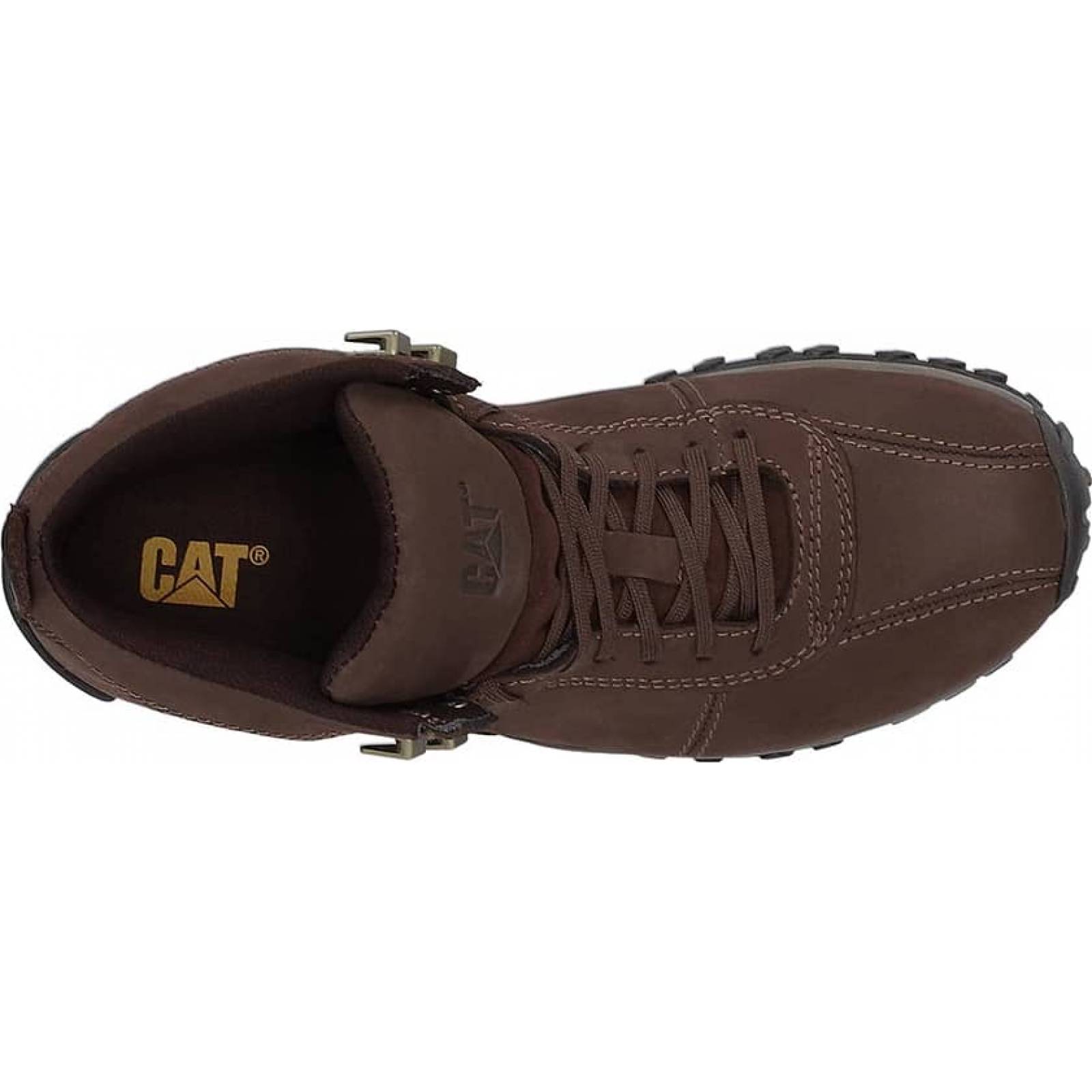 Botines caballero cafe piel Caterpillar modelo 31M4