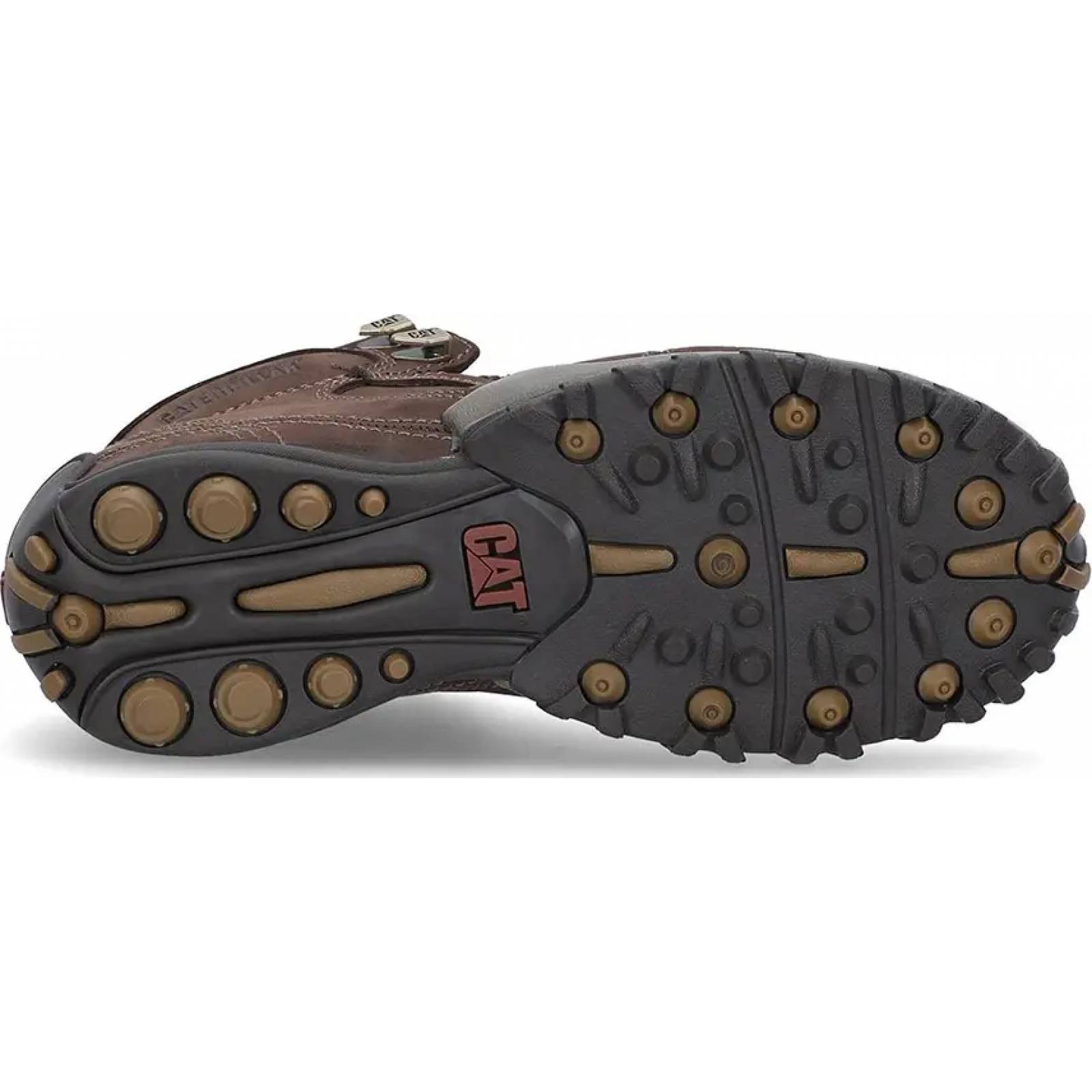 Botines caballero cafe piel Caterpillar modelo 31M4