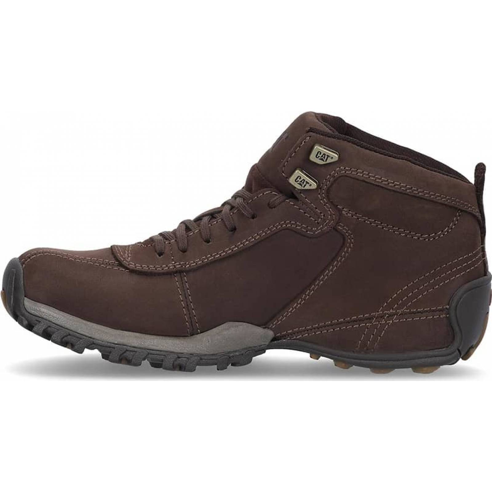 Botines caballero cafe piel Caterpillar modelo 31M4