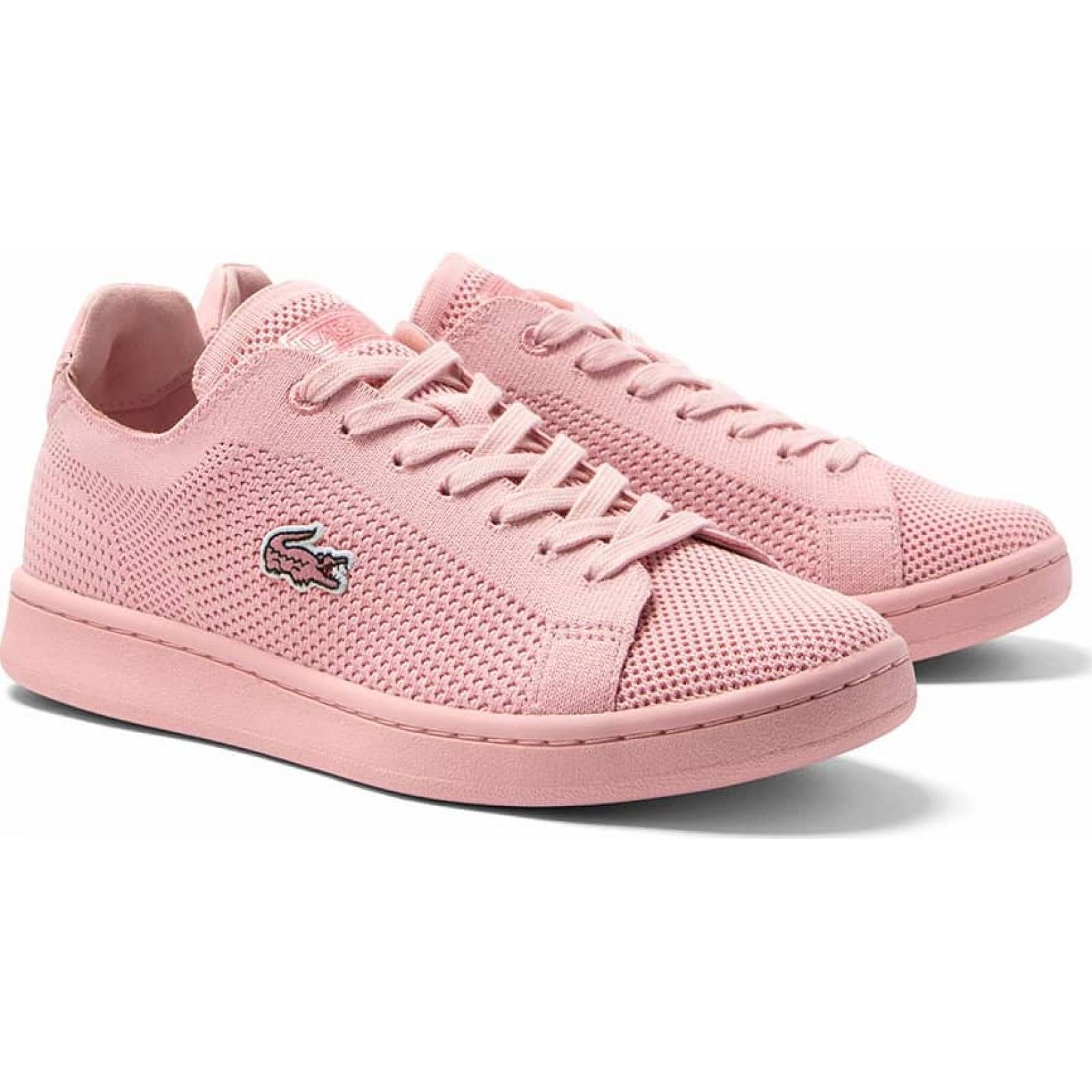Choclo tenis casual urbano dama rosa piel Lacoste modelo 113C