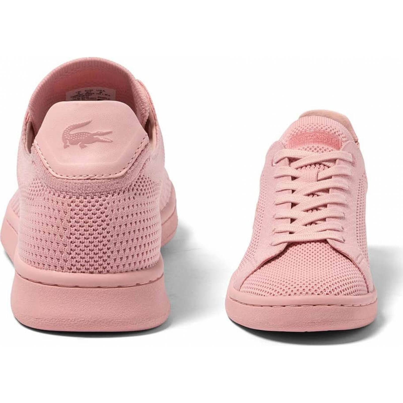 Choclo tenis casual urbano dama rosa piel Lacoste modelo 113C