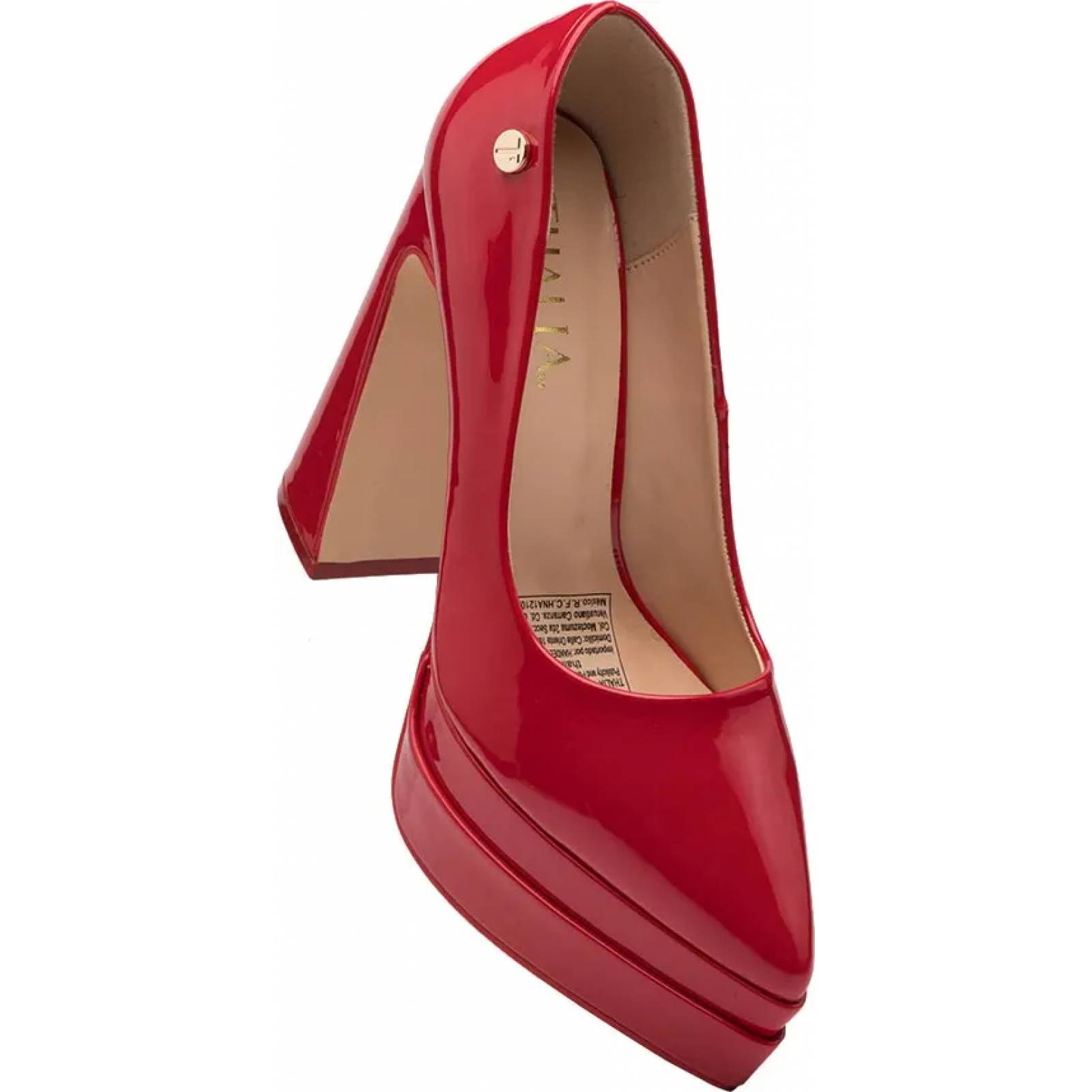 Zapatilla vestir dama rojo Thalia Sodi modelo 2241