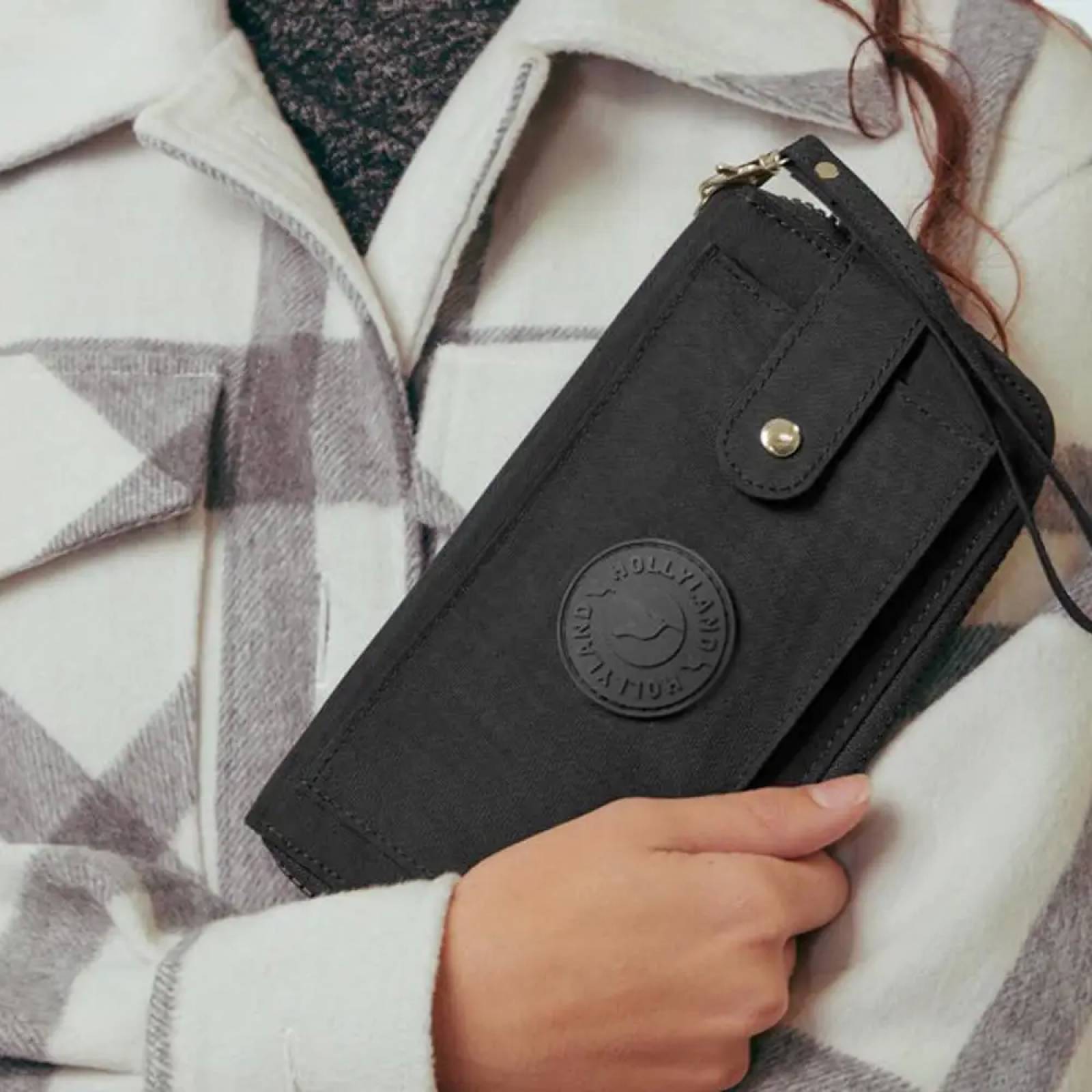 Cartera/monedero accesorio dama negro Holly Land modelo BW38