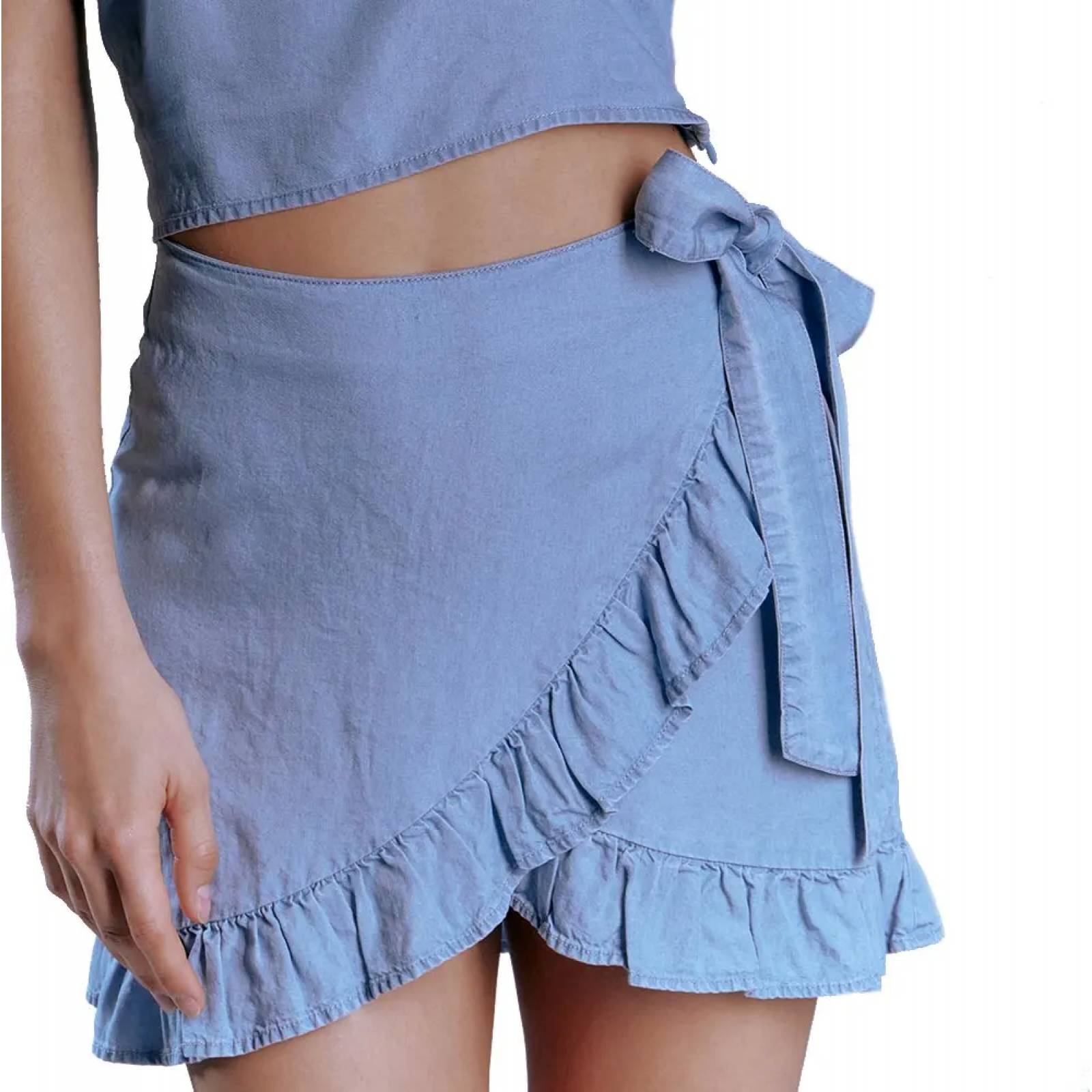 Falda casual dama azul Holly Land modelo 1012