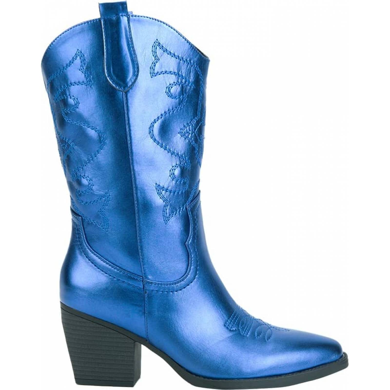 Botas 3/4 vaqueras dama azul Tierra Bendita modelo 5110