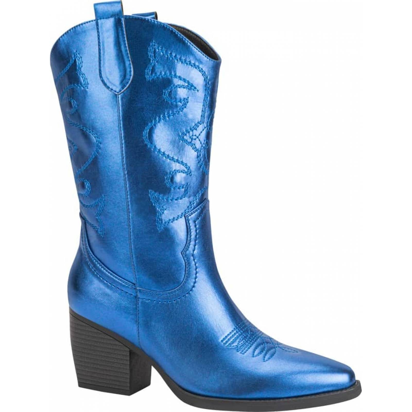Botas 3/4 vaqueras dama azul Tierra Bendita modelo 5110