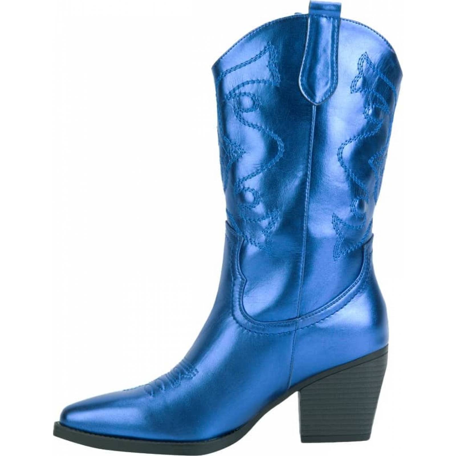 Botas 3/4 vaqueras dama azul Tierra Bendita modelo 5110