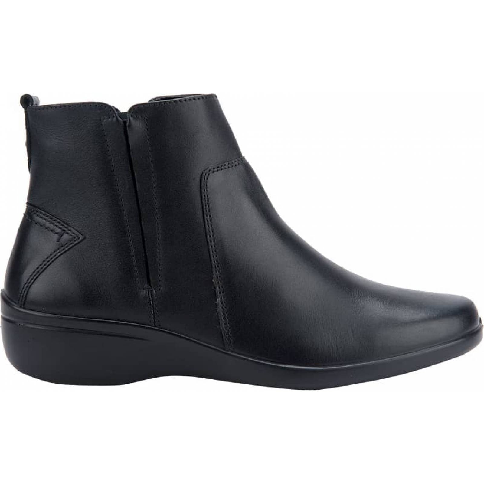 Botines mujer piel discount negro