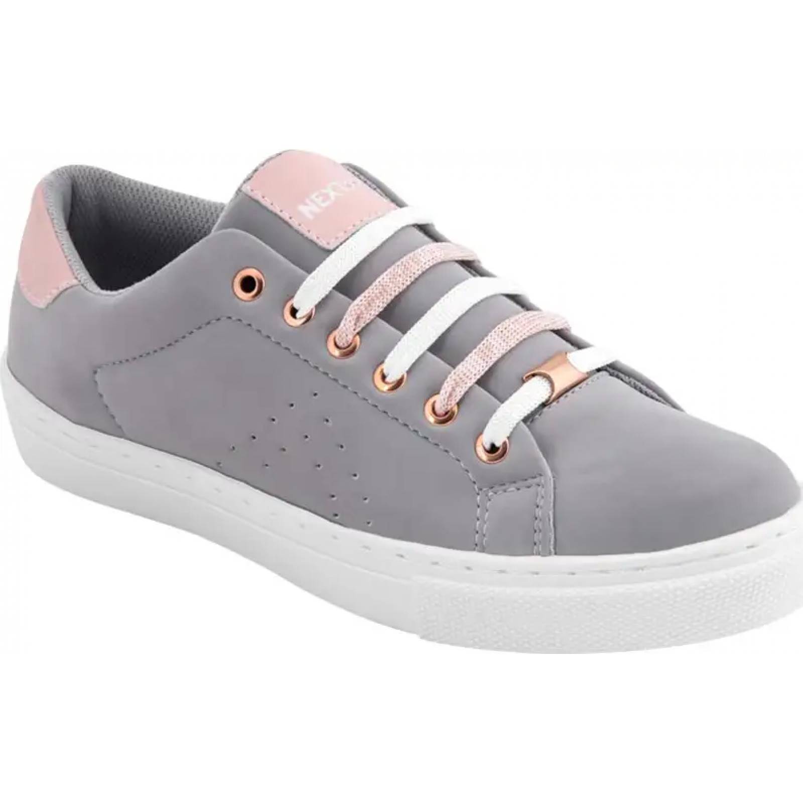 Choclo tenis casual urbano dama gris Next & Co modelo 3869