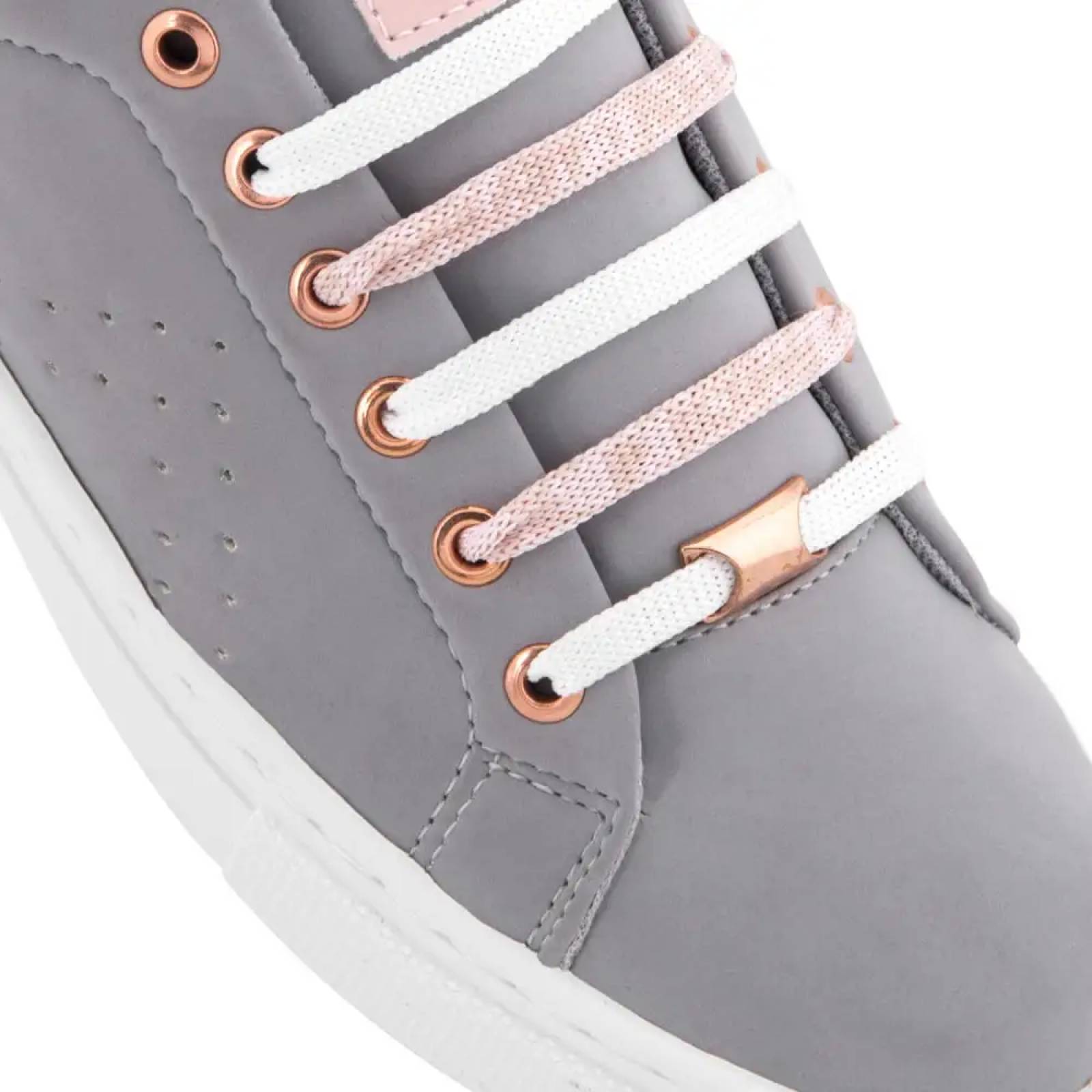 Choclo tenis casual urbano dama gris Next & Co modelo 3869