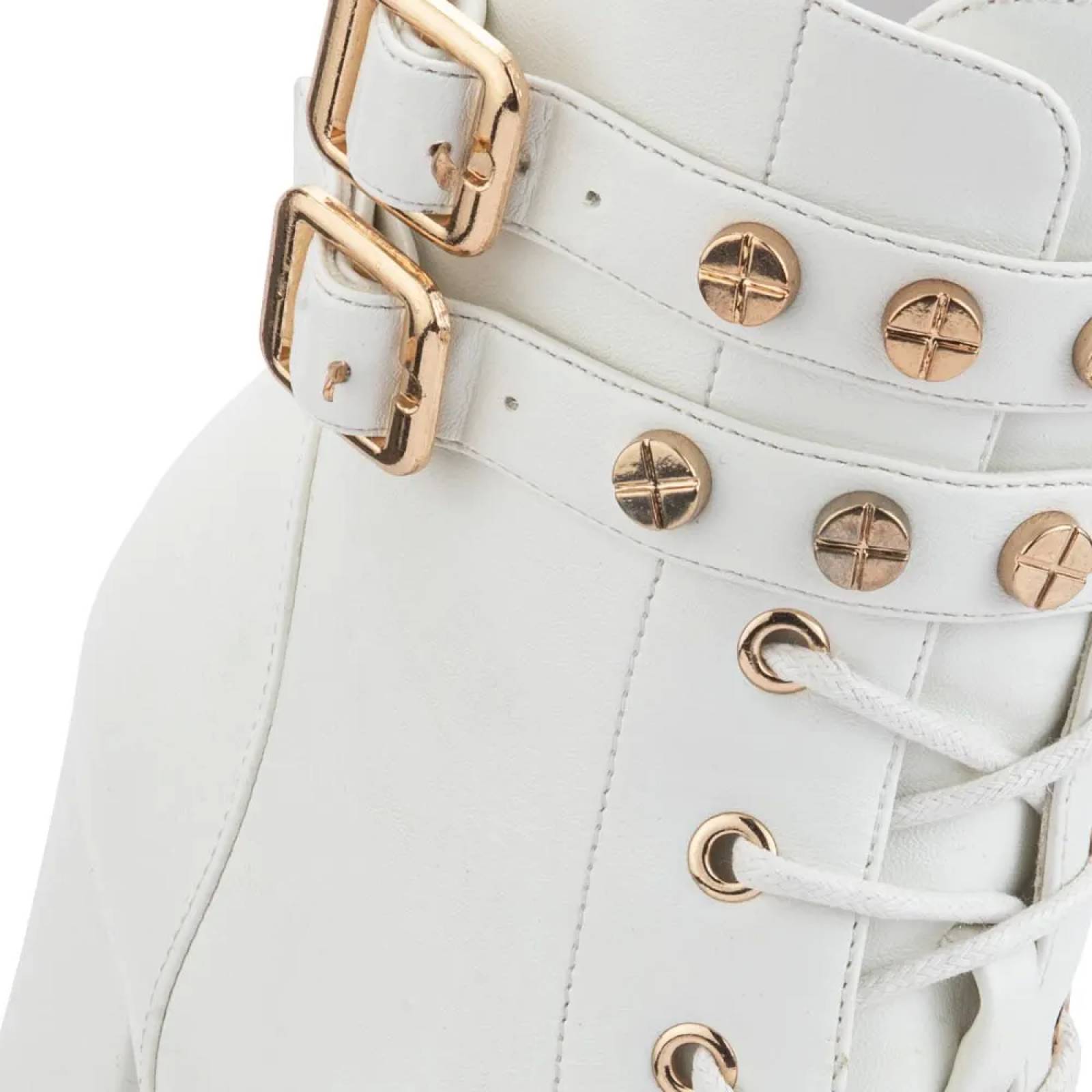 Bota vestir dama blanco Thalia Sodi modelo 9232