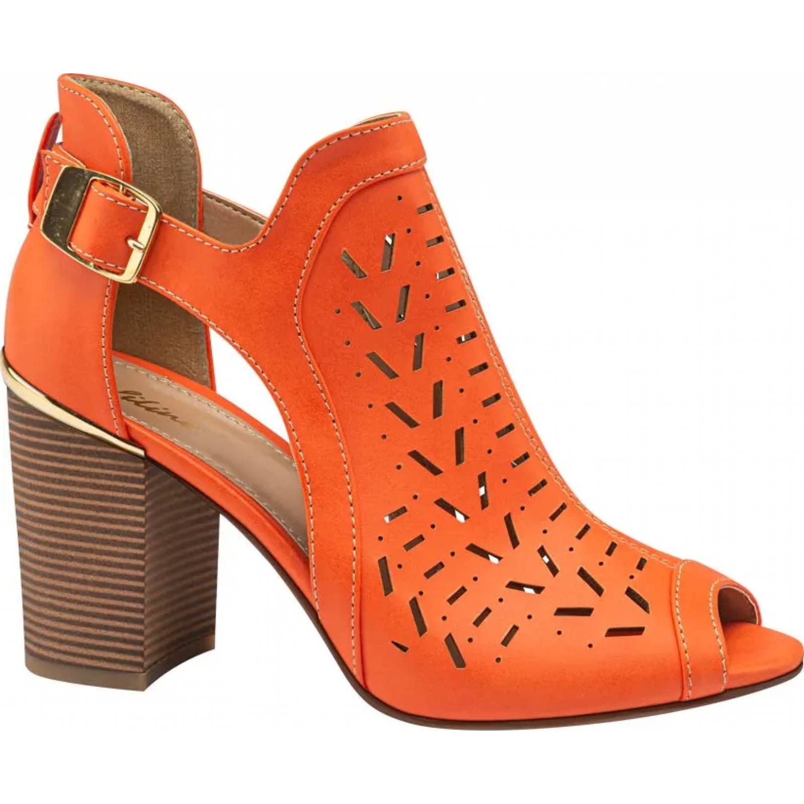 Botines dama naranja Vi Line modelo 3240