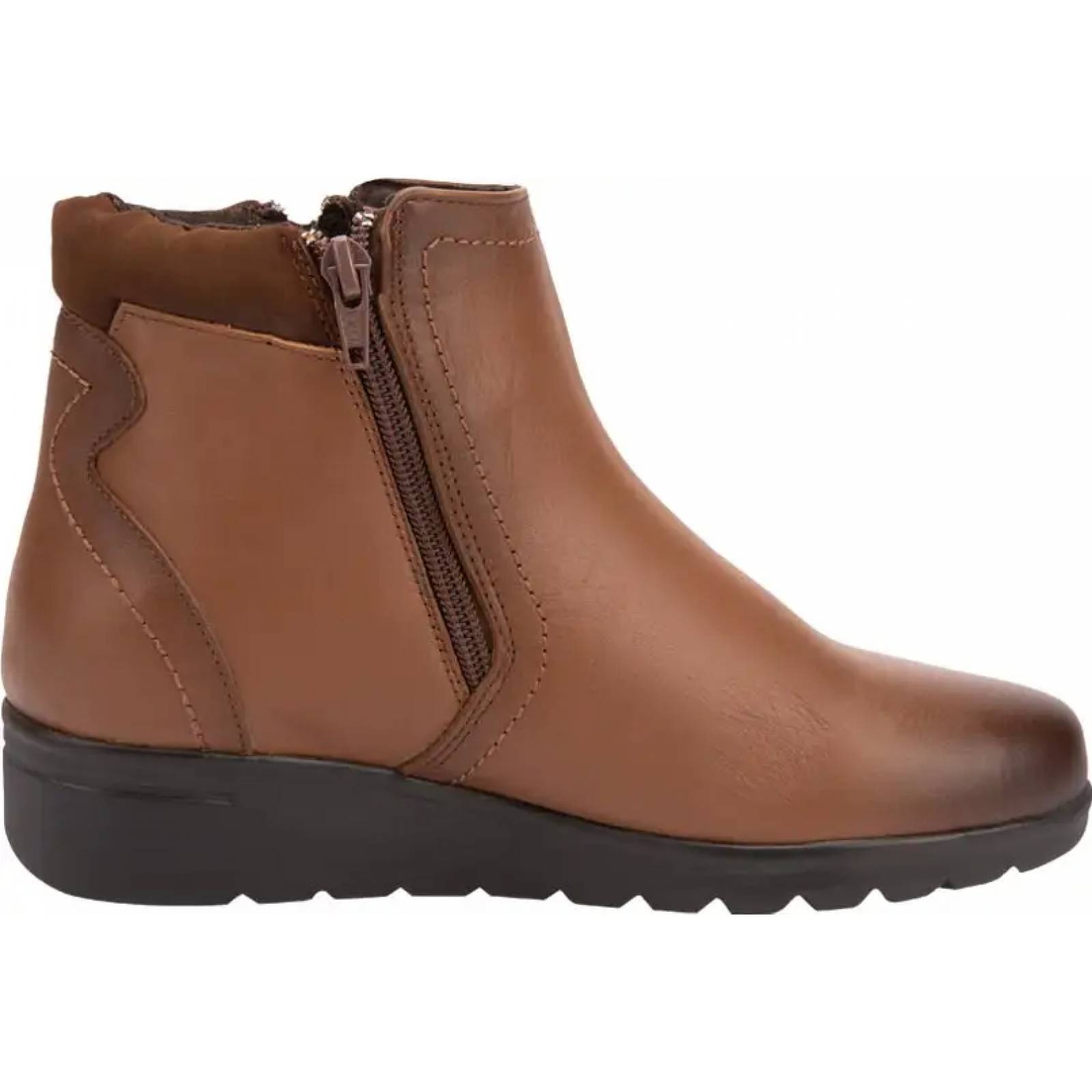 Botines dama cognac piel Shosh Confort modelo 8027