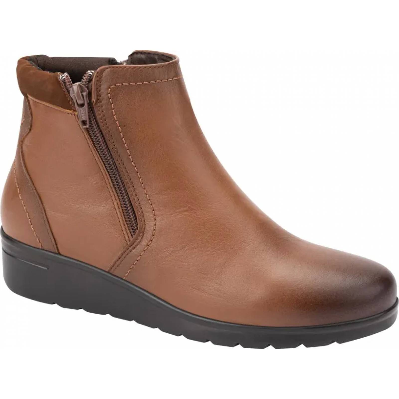 Botines dama cognac piel Shosh Confort modelo 8027