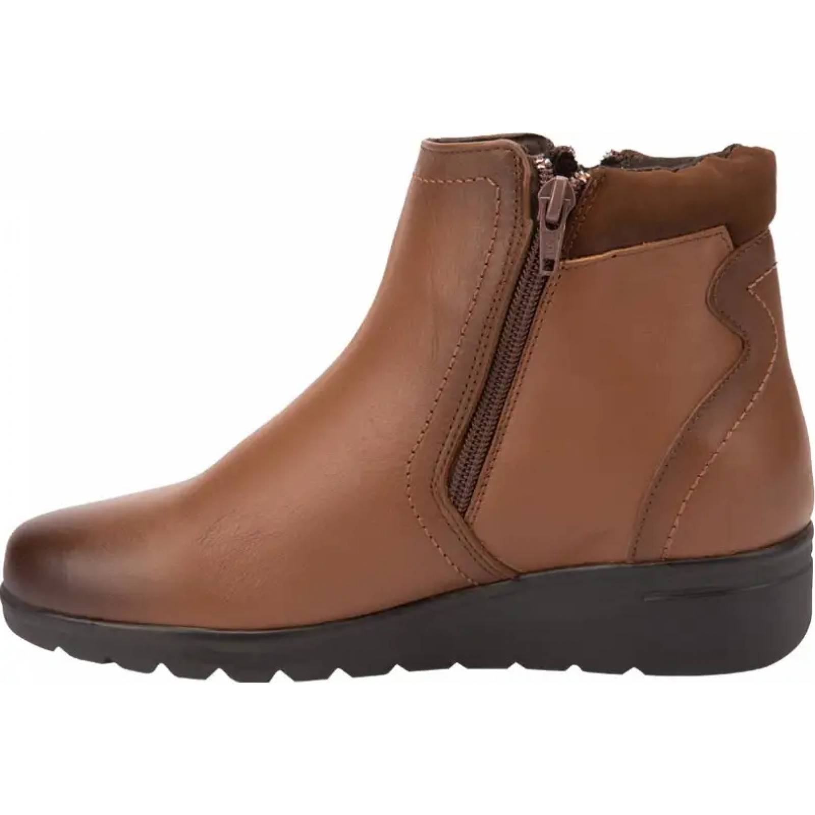 Botines dama cognac piel Shosh Confort modelo 8027